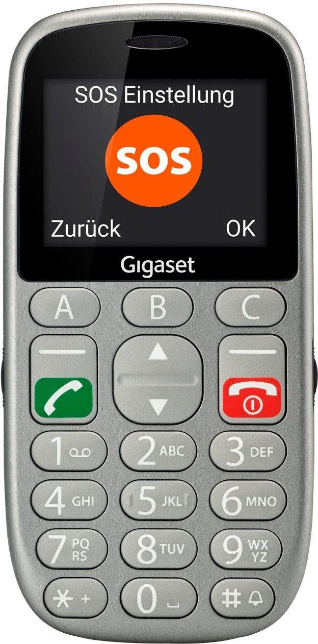 Gigaset Handy »Gigaset GL390«, titansilberfarben, 5,08 cm/2,2 Zoll