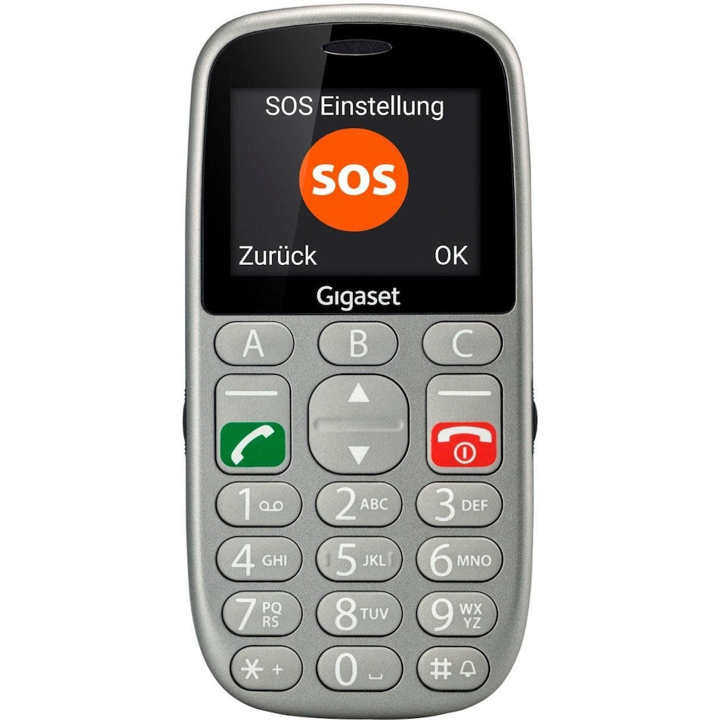 Gigaset Handy »Gigaset GL390«, titansilberfarben, 5,08 cm/2,2 Zoll