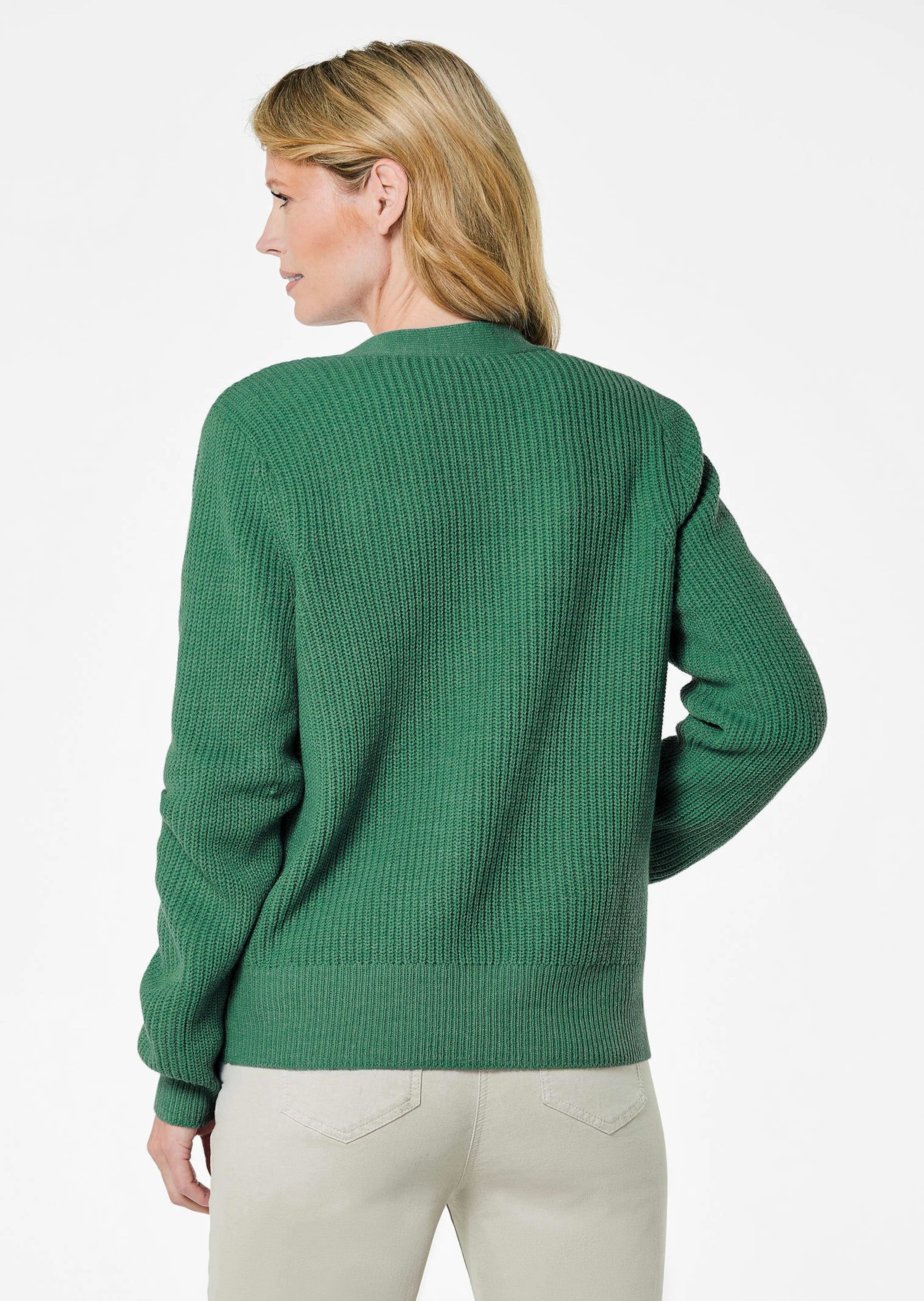 GOLDNER Strickjacke »Strickjacke Pflegeleichte Strickjacke in hochwertiger Rippenstruktur«