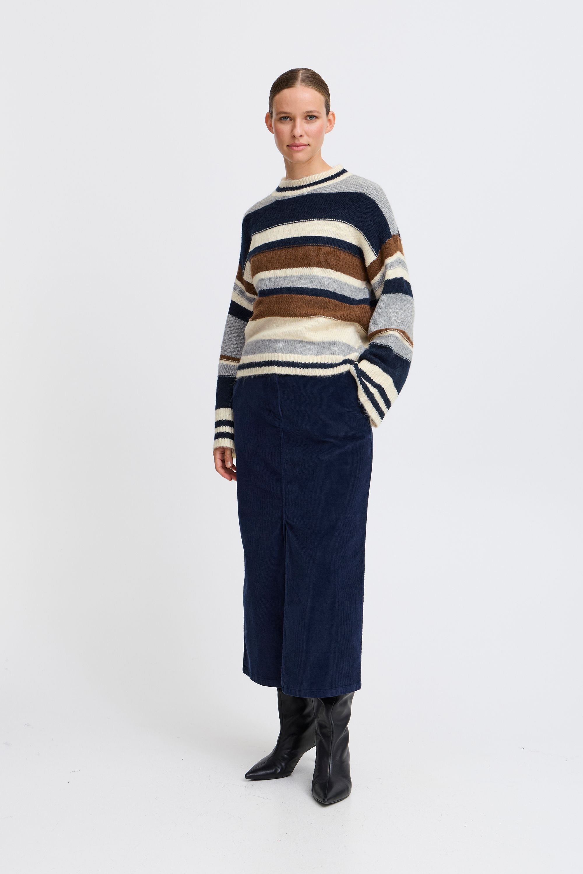 b.young Strickpullover "Strickpullover BYOKSANA STRIPED JUMPER -" günstig online kaufen