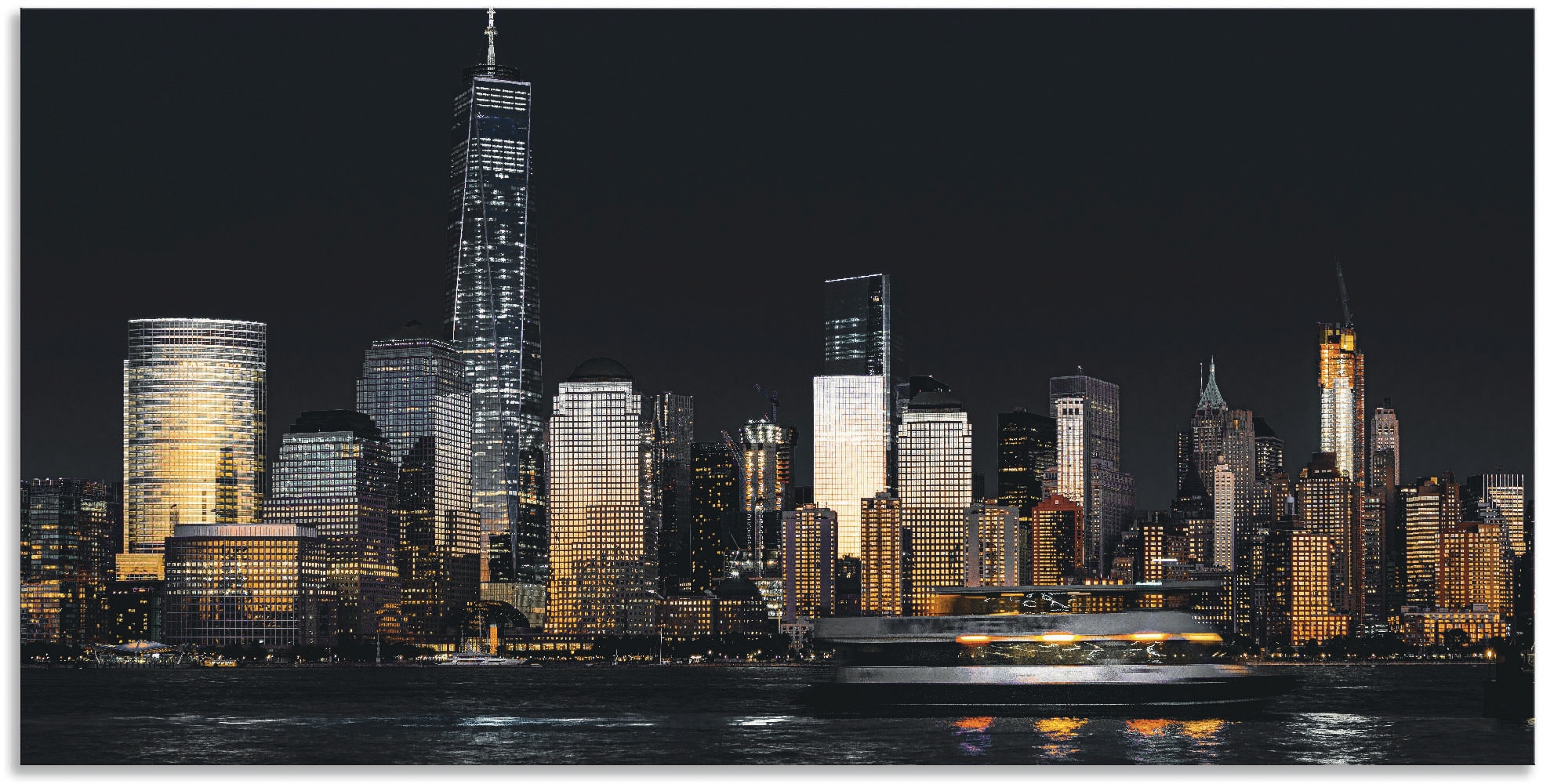 Artland Wandbild »New York | oder Financial Poster Alubild, New in Größen Wandaufkleber Leinwandbild, versch. St.), York, (1 als BAUR Distrikt«, kaufen