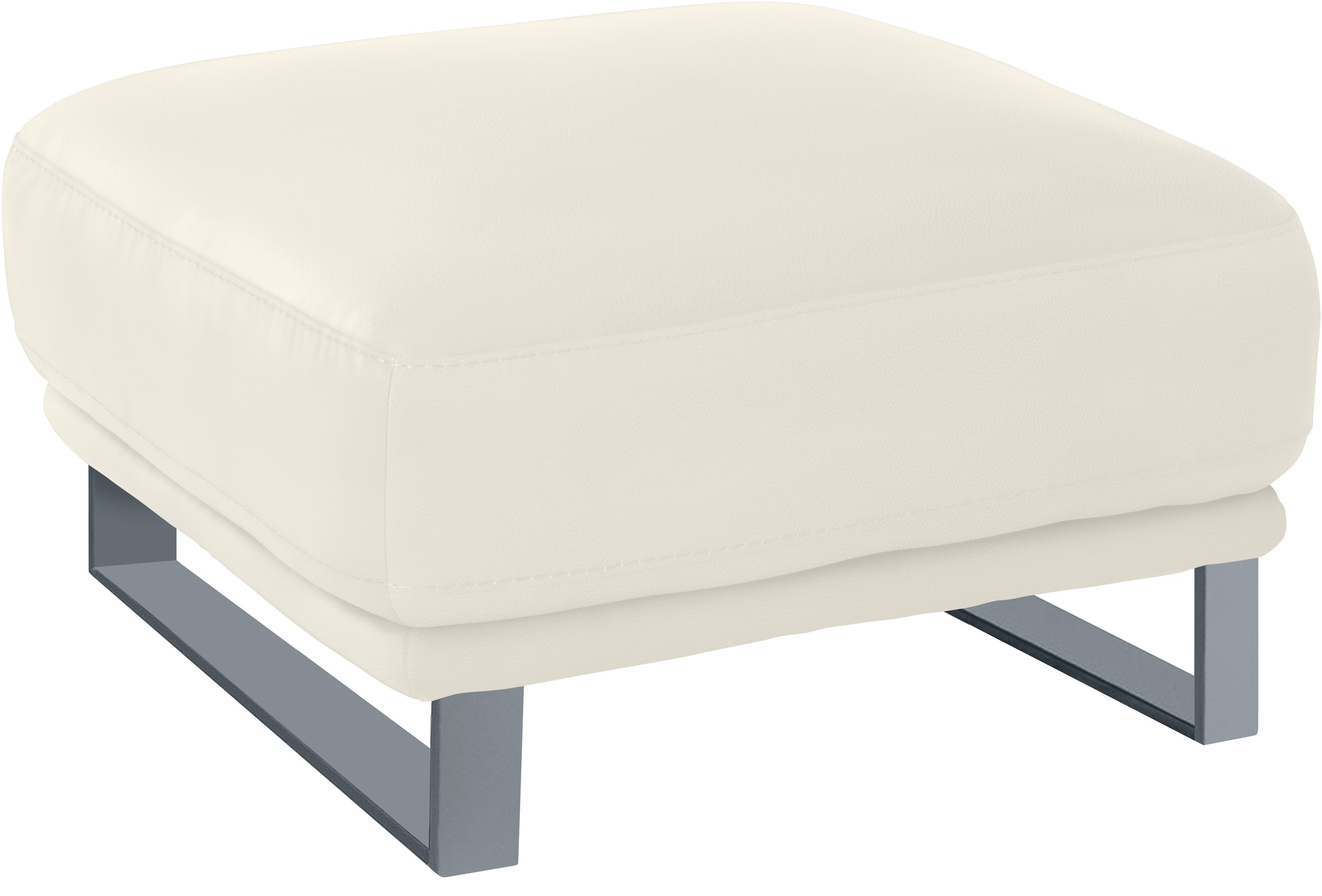 W.SCHILLIG Hocker "montanaa", mit Metallkufen in Silber matt, Breite 71 cm günstig online kaufen