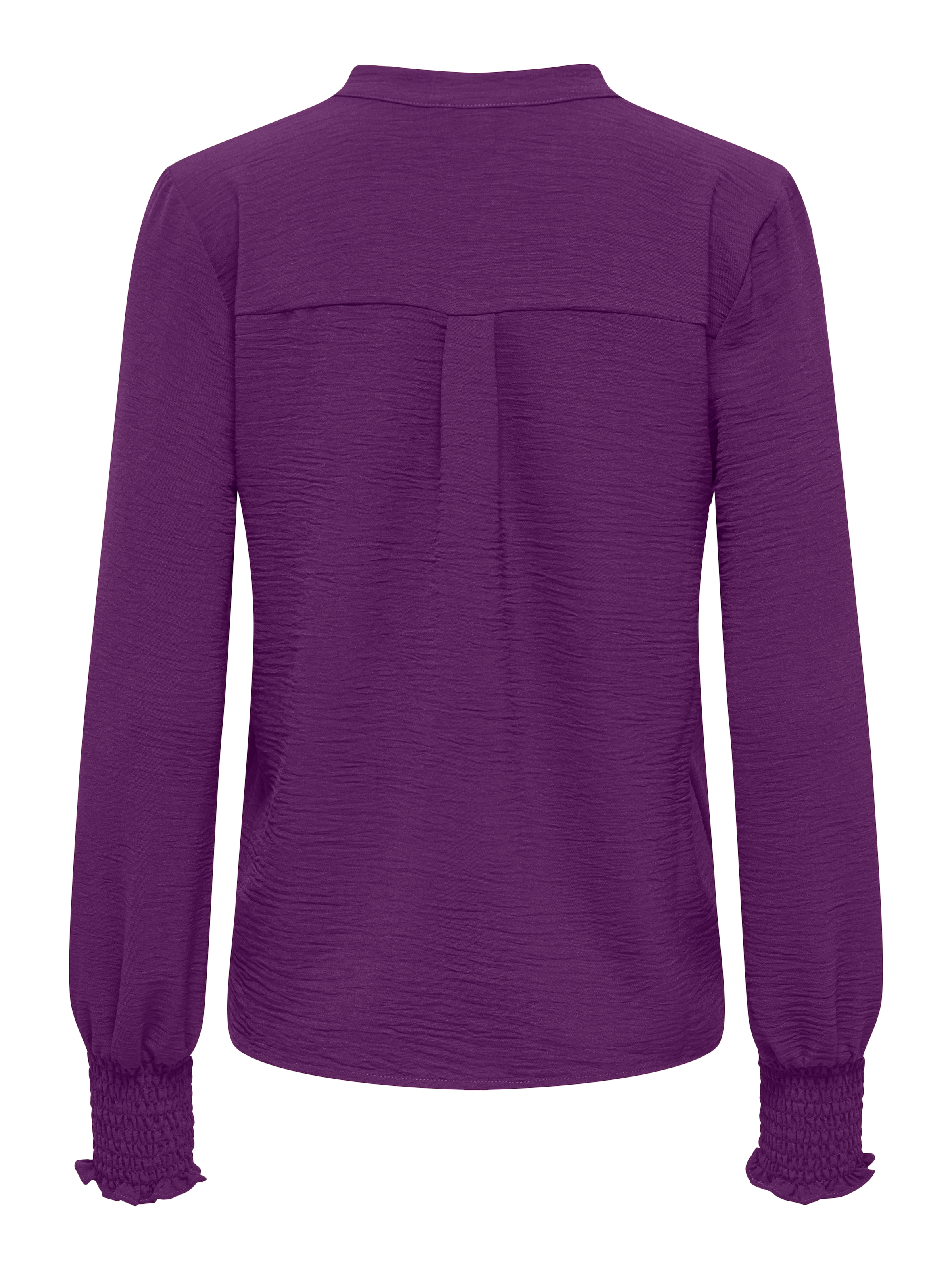 ONLY »ONLMETTE V-NECK LS SMOCK TOP NOOS WVN« Kunstfaser, regular fit