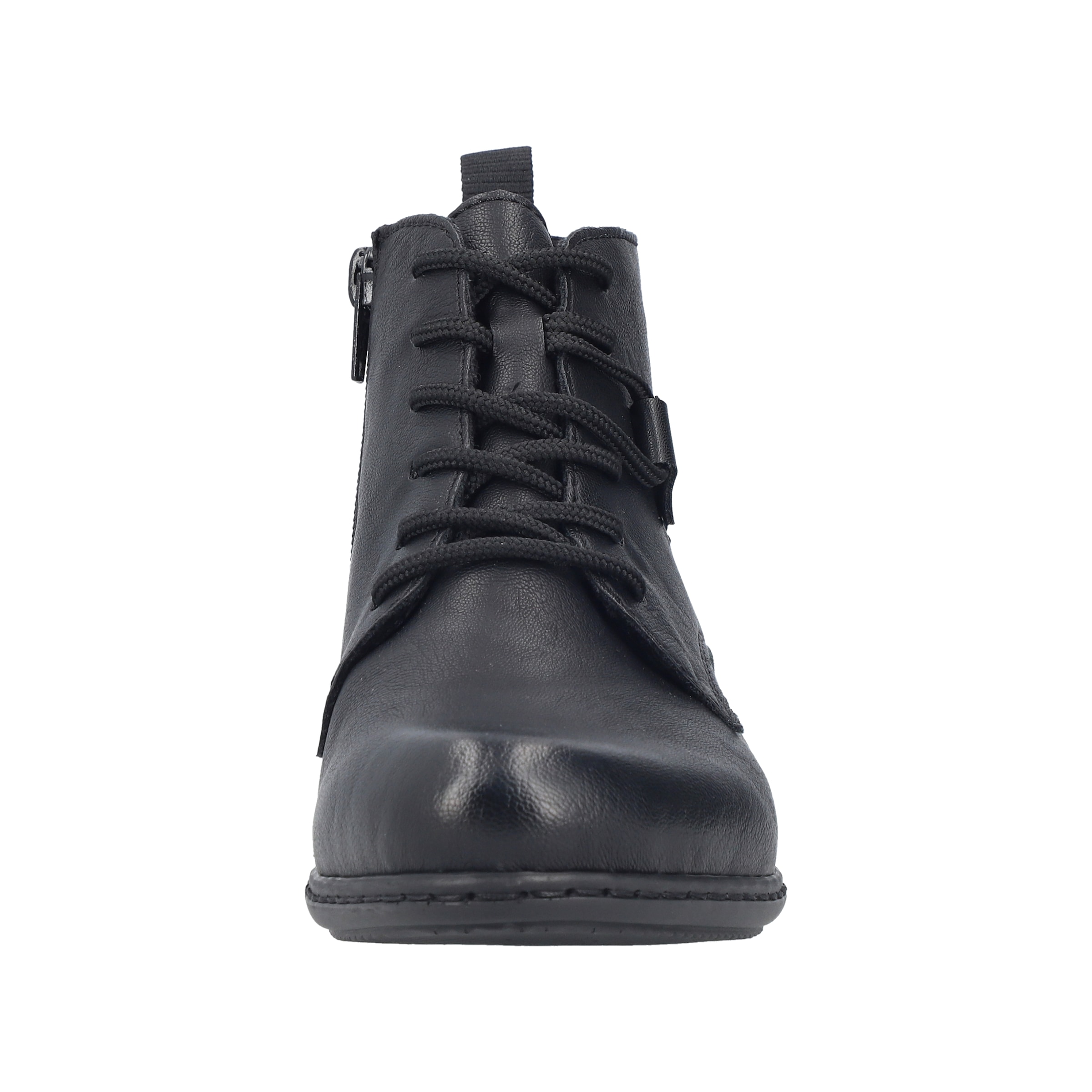 Rieker Schnürstiefelette  Schnürboots, Blockabsatz, mit Logoprägung an der Ferse
