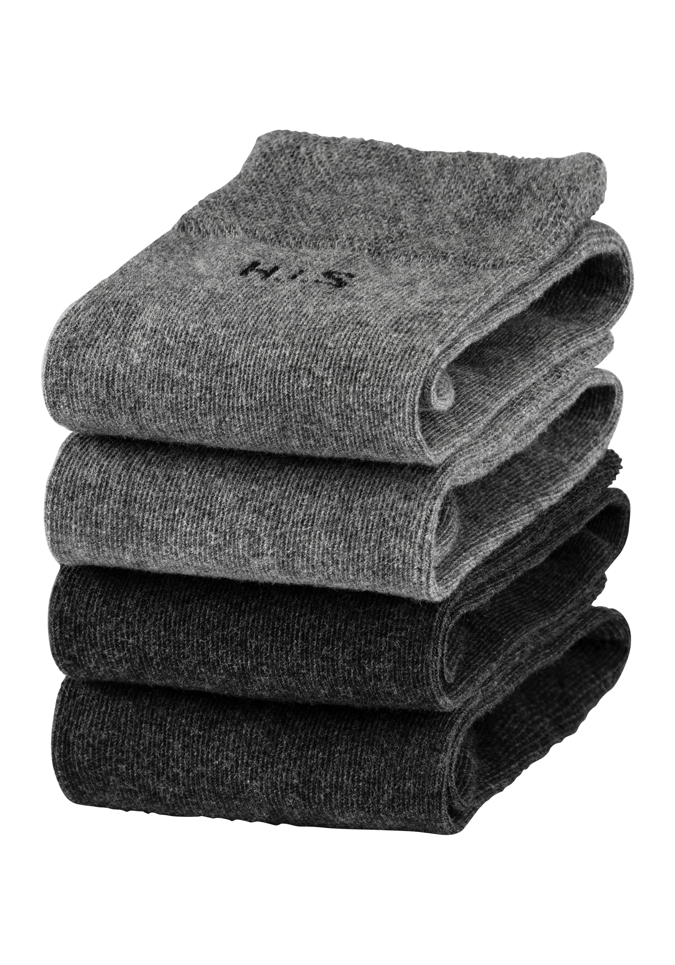 H.I.S Socken Packung, 4 Paar tlg. mit druckfreiem Bündchen günstig online kaufen