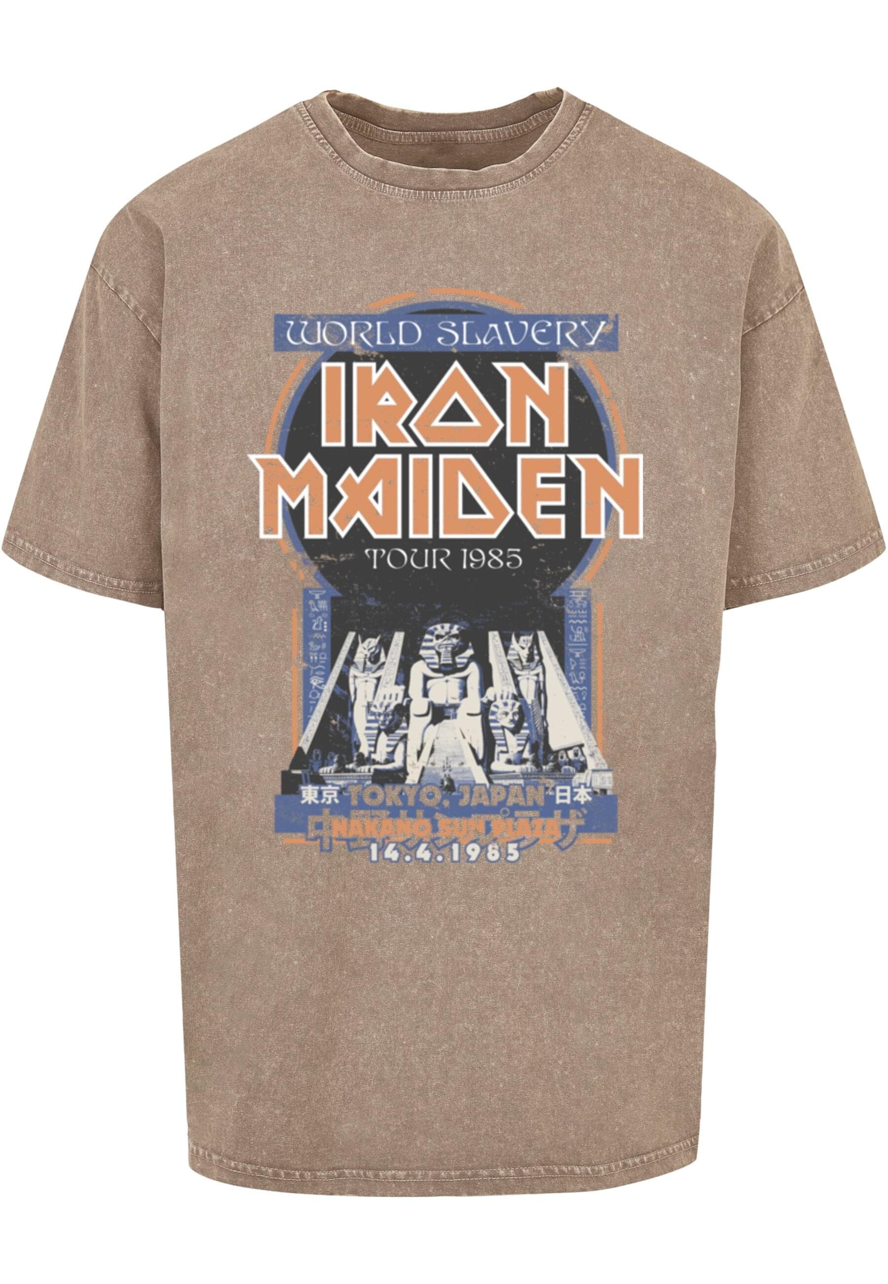 Merchcode T-Shirt "Merchcode Powerslave - Japanese Flyer Acid Washed Oversi günstig online kaufen