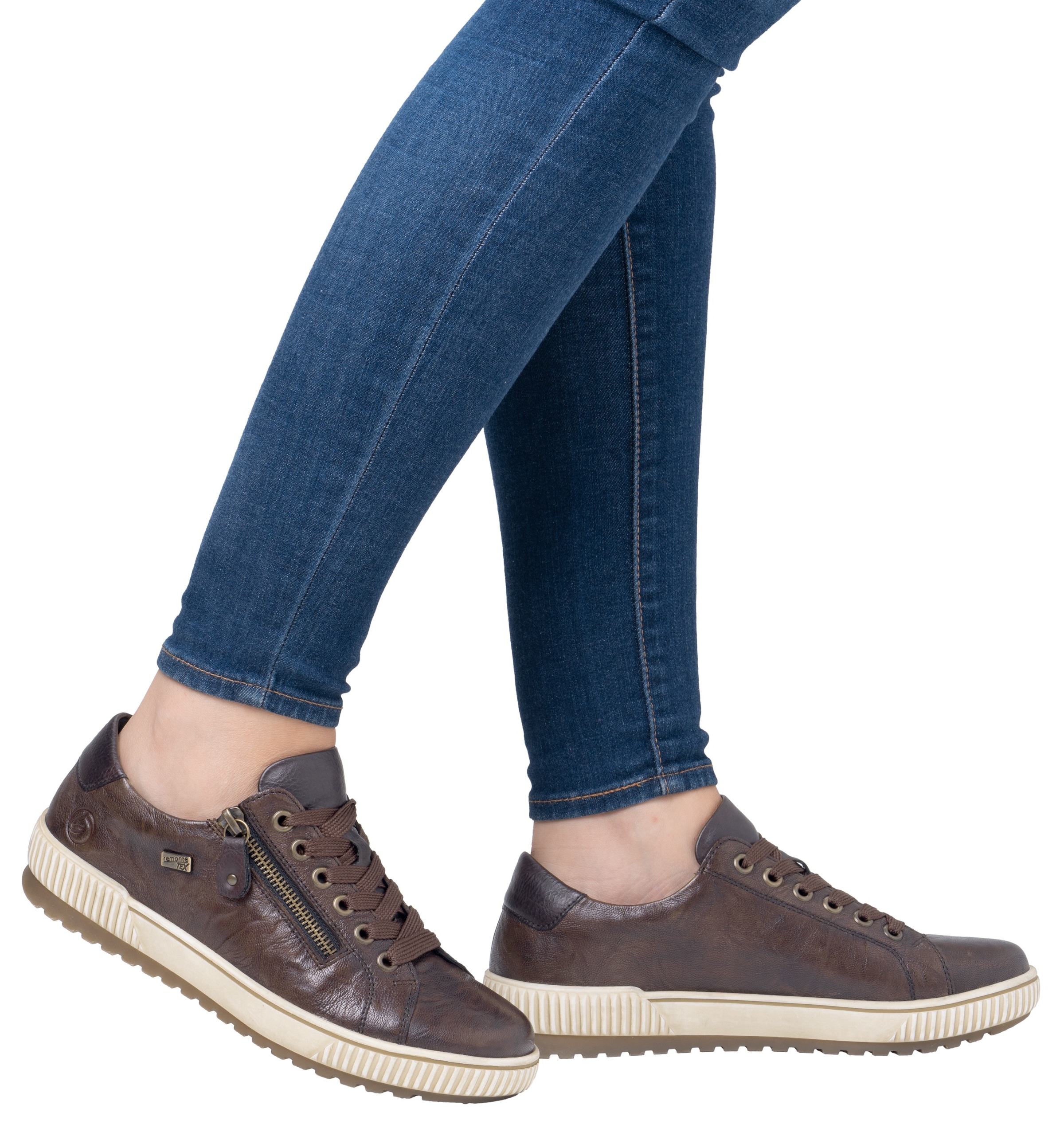 Remonte Plateausneaker, Freizeitschuh, Halbschuh, Schnürschuh mit Außenreißverschluss
