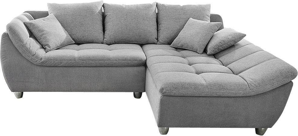 Jockenhöfer Gruppe Ecksofa "Genua L-Form, B: 250 cm" mit 2 Zierkissen günstig online kaufen
