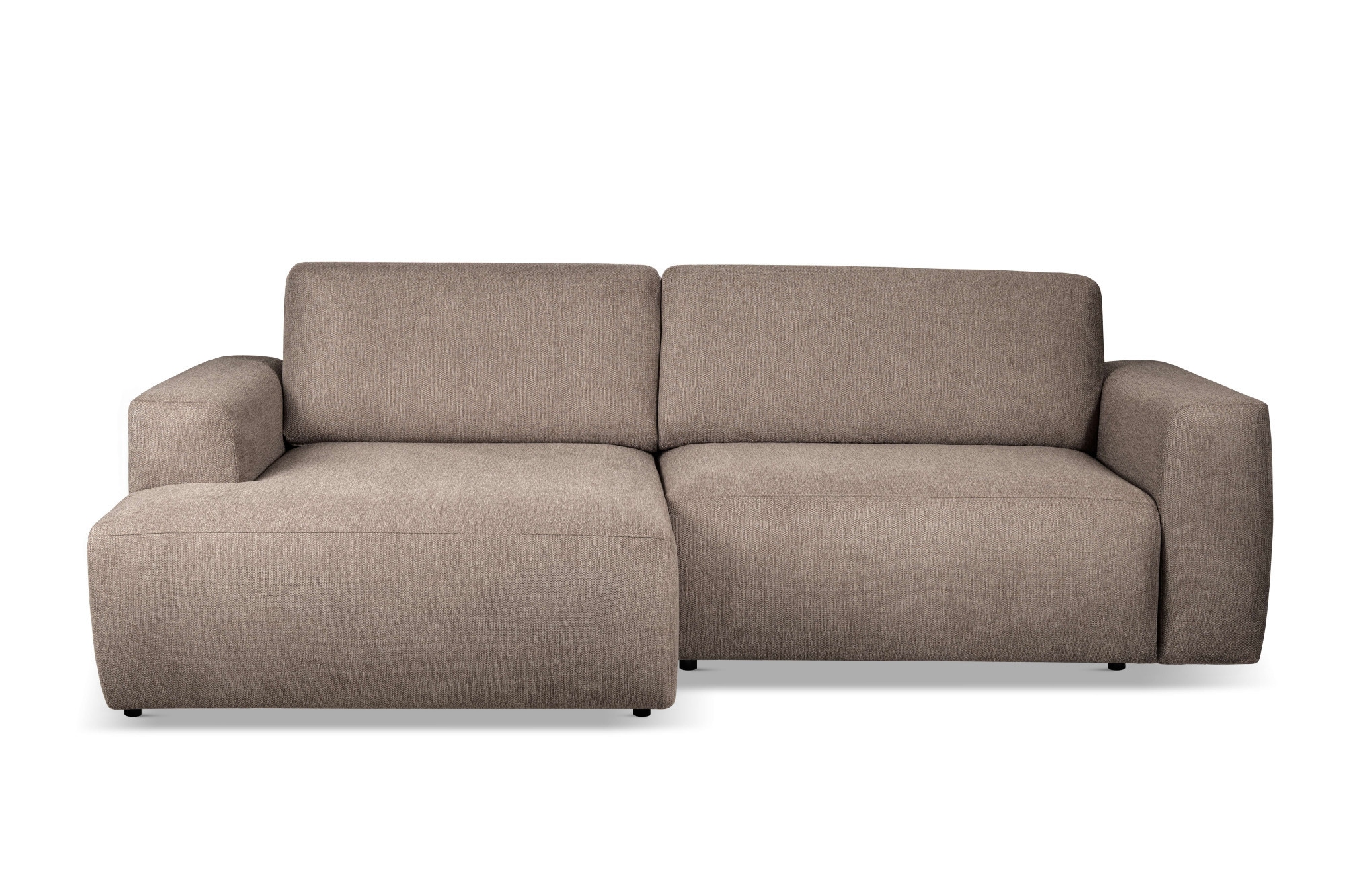 andas Schlafsofa »Noord Schlafecksofa, Breite 250 cm« Cord, Struktur, Webstoff, mit Wellenunterfederung, Massivholzrahmen
