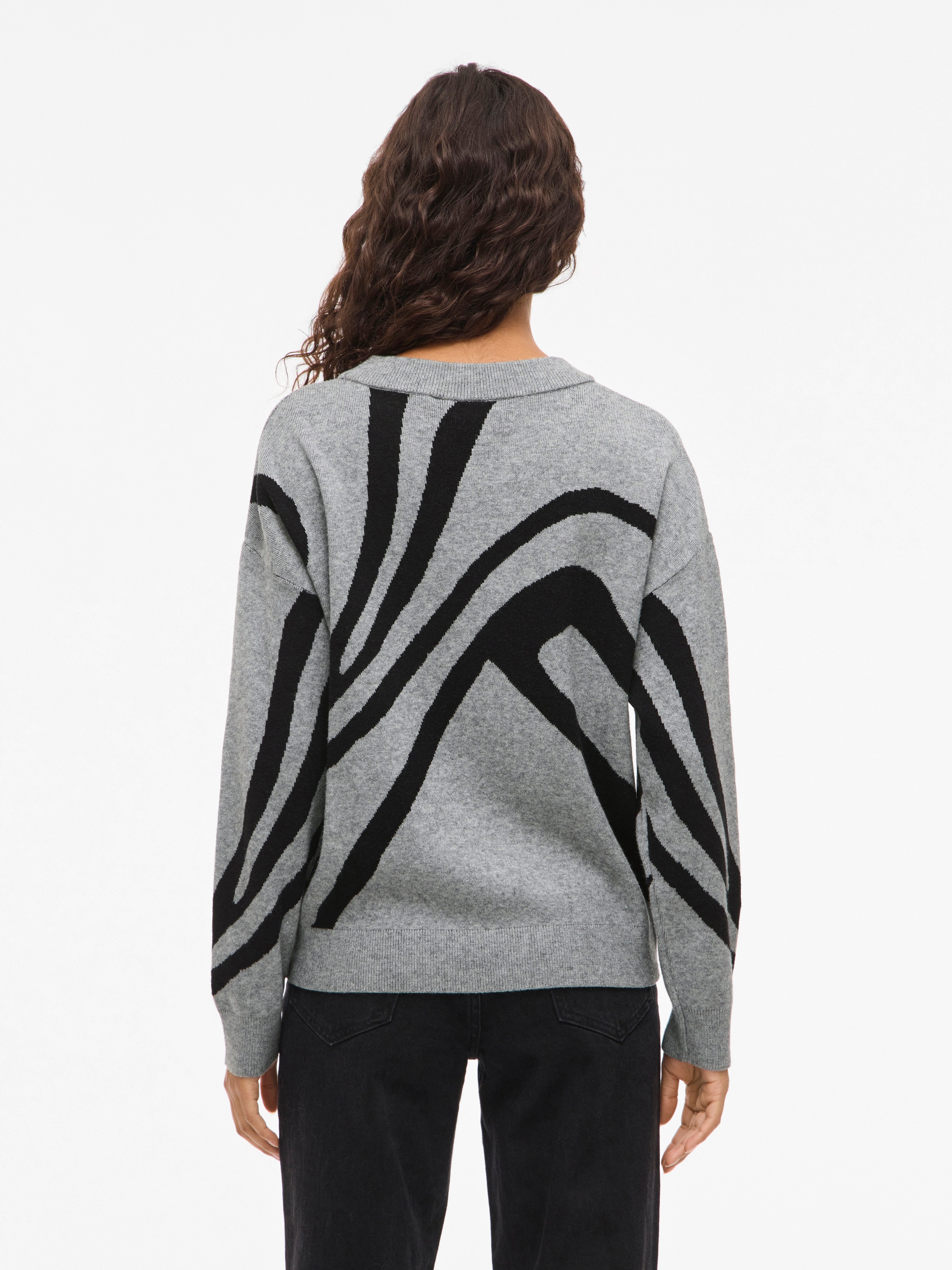 Vila Strickpullover "VITIF JACQUARD L/S KNIT TOP - NOOS" günstig online kaufen