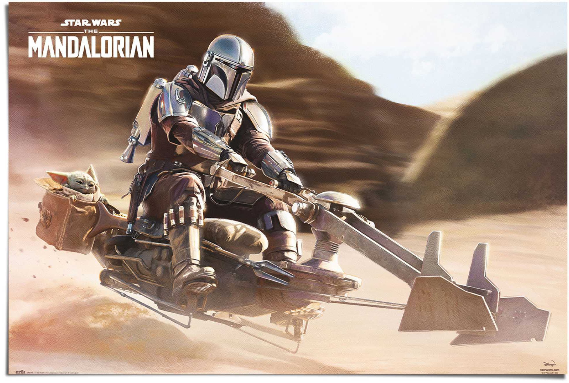 Reinders Poster "The Mandalorian - Speederbike" günstig online kaufen