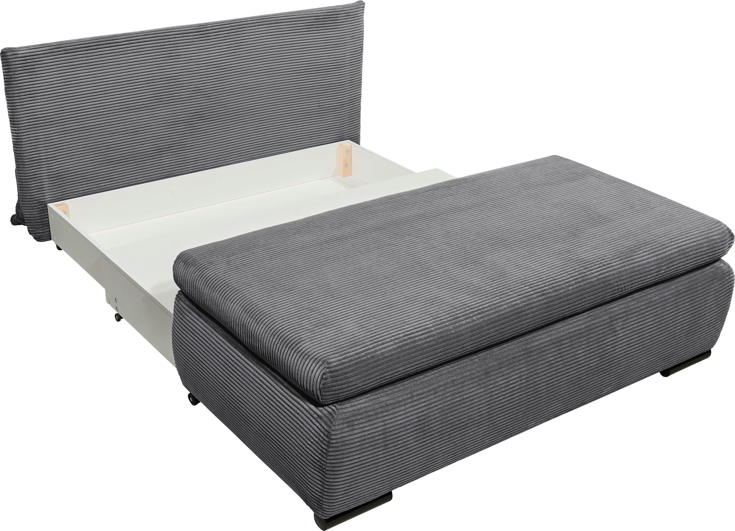 ED EXCITING DESIGN Schlafsofa »Charlie«, Schlafsessel mit Bettkasten & 1 Rückenkissen