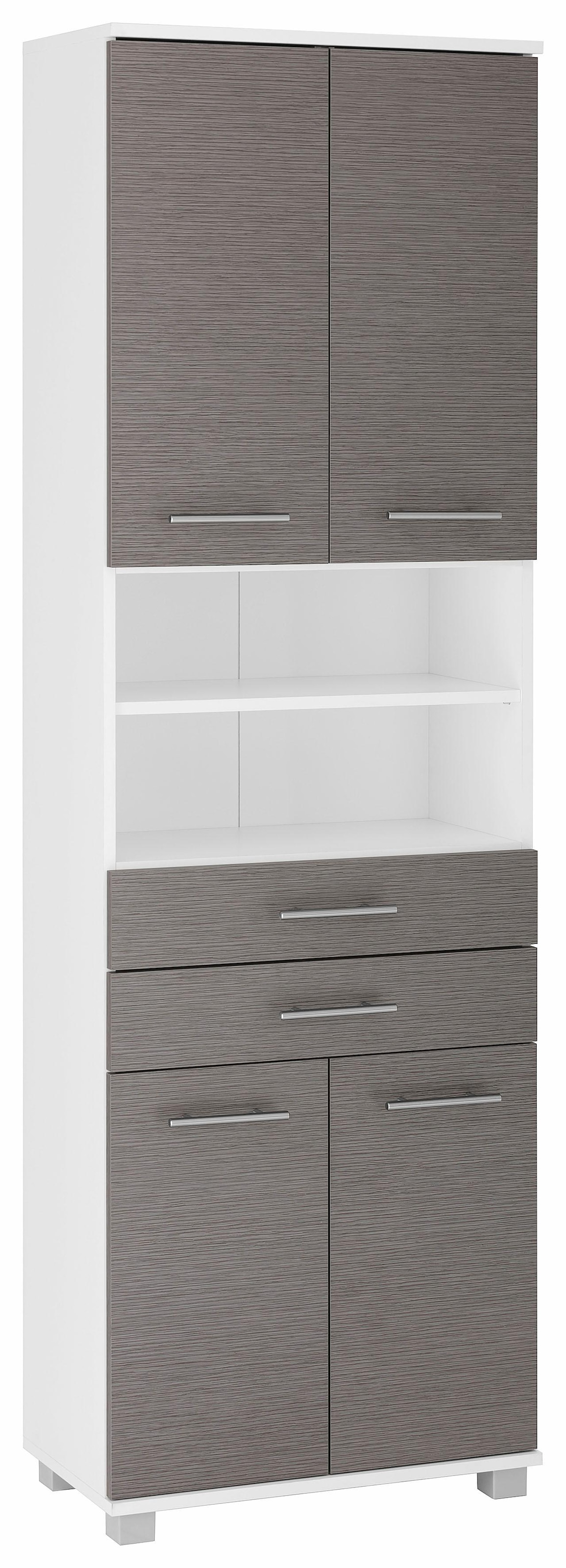 Schildmeyer Hochschrank "Emmi in verschiedenen Farben", Breite 60 cm, Metallgriffe, mit 2 Schubkästen