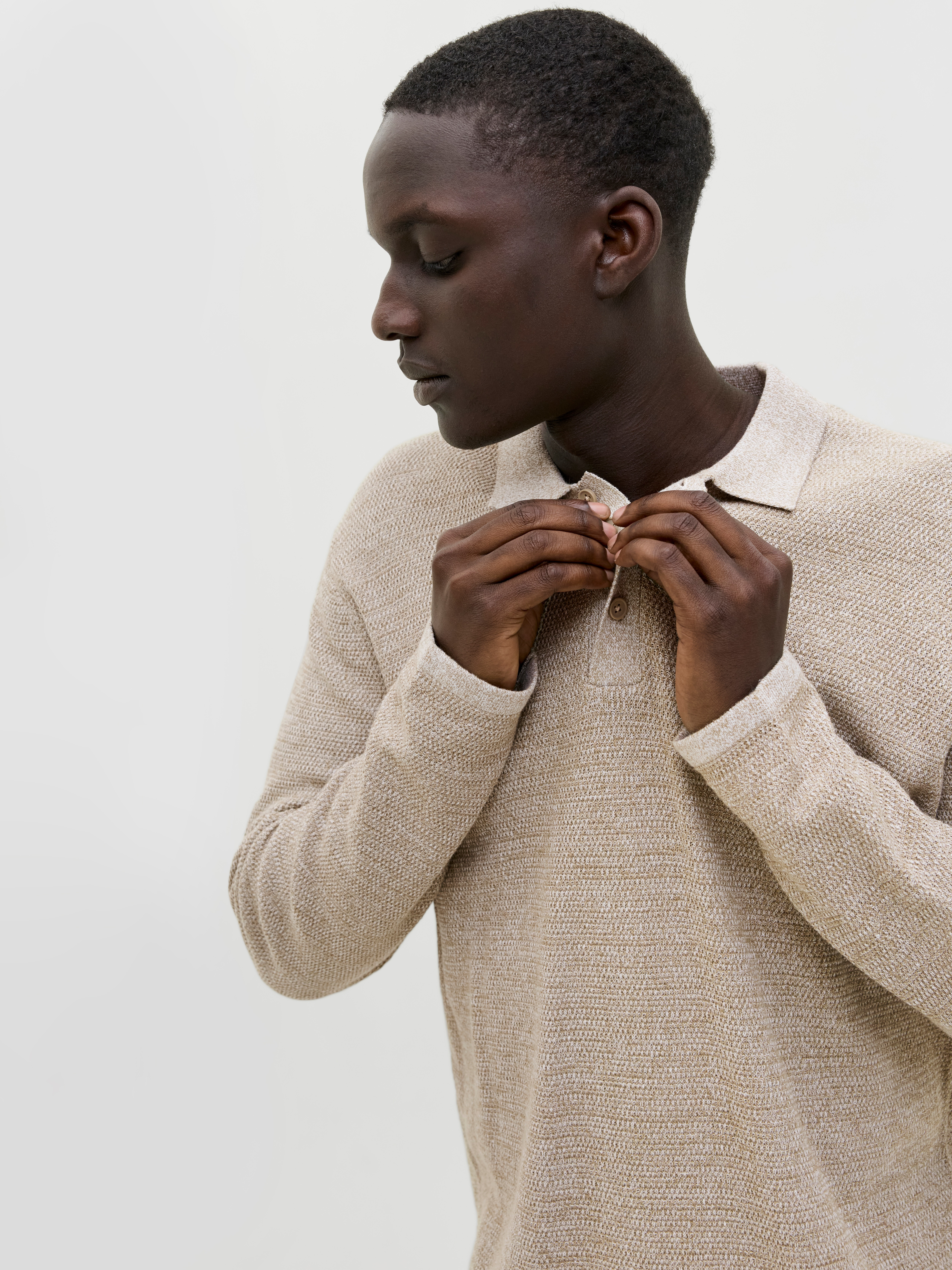 Thumbnail - Jack & Jones Strickpullover "JJEGEORGE KNIT POLO LS SN"