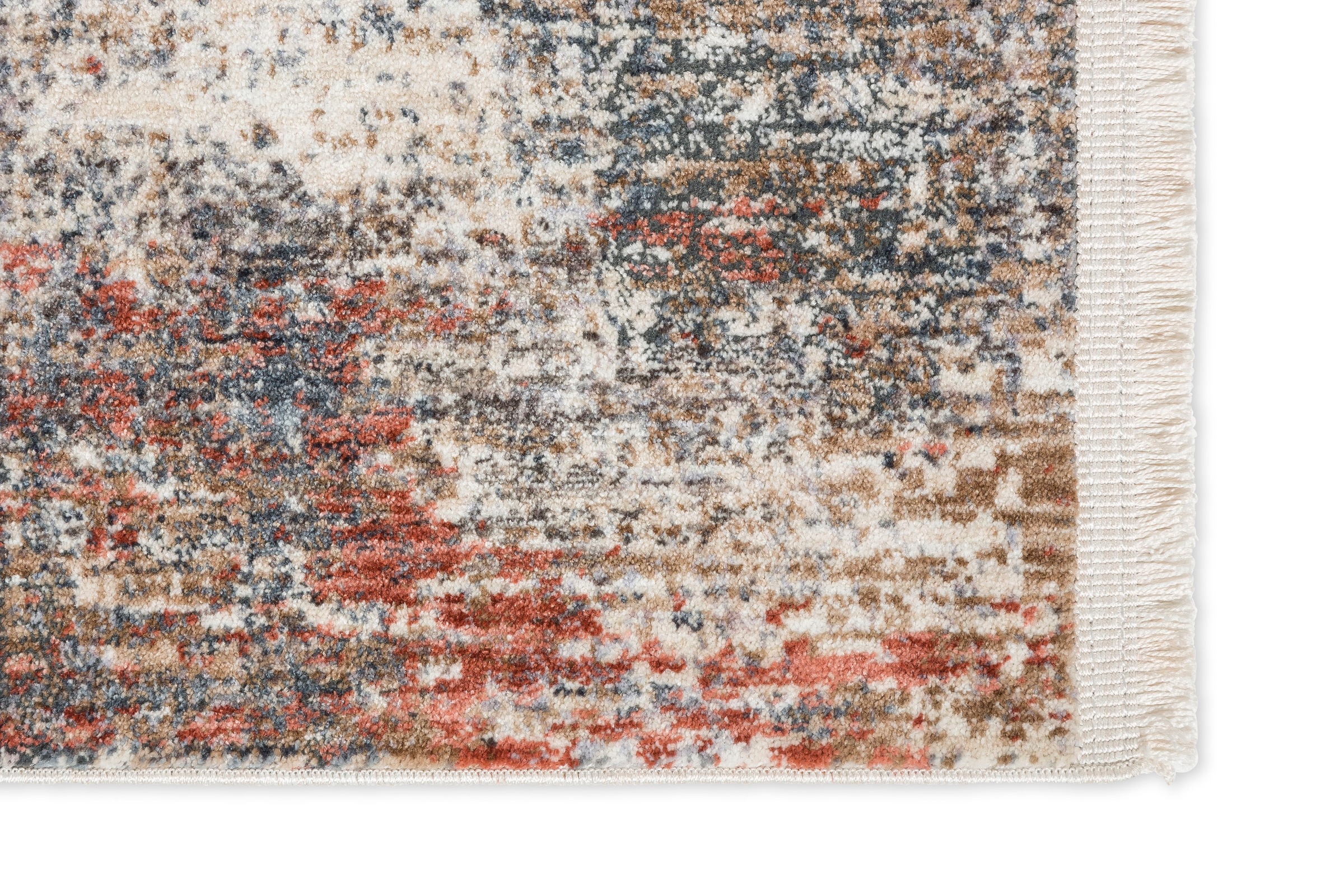 Teppich ASTRA "Ana 211", bunt (silberfarben, beige), B:133cm H:6mm L:190cm, Kunstfaser, Teppiche, Teppich, mit Fransen, Vintage, Wohnzimmer 3