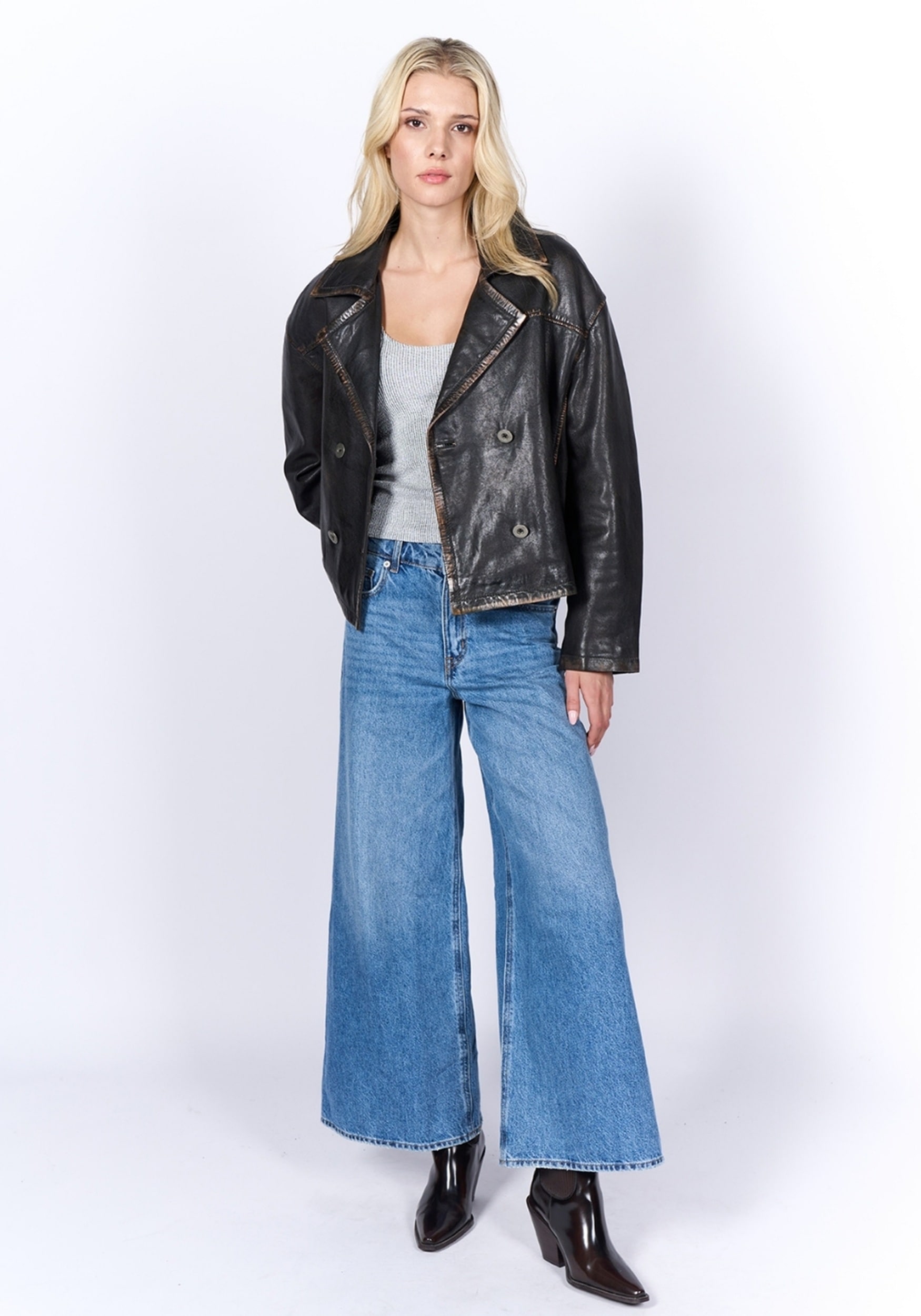 Freaky Nation Lederjacke "Abbie-FN" günstig online kaufen