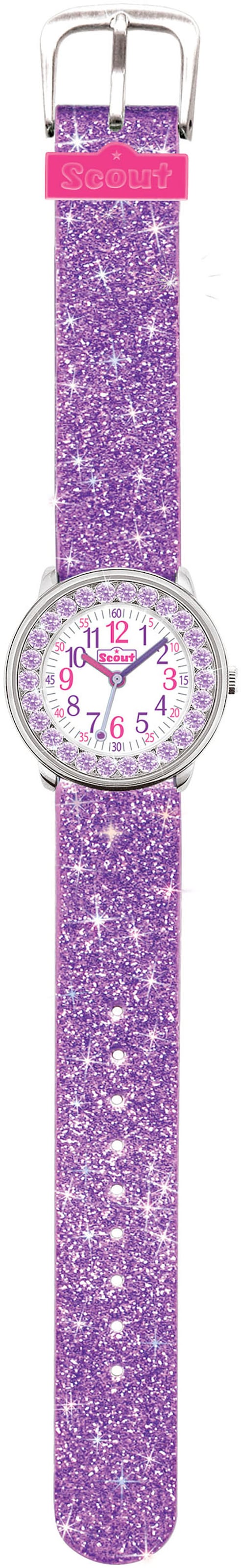 Scout Quarzuhr »The Darling Collection«, Armbanduhr, Kinderuhr, Geschenkidee, Schulanfang, Mädchen, Glitzer