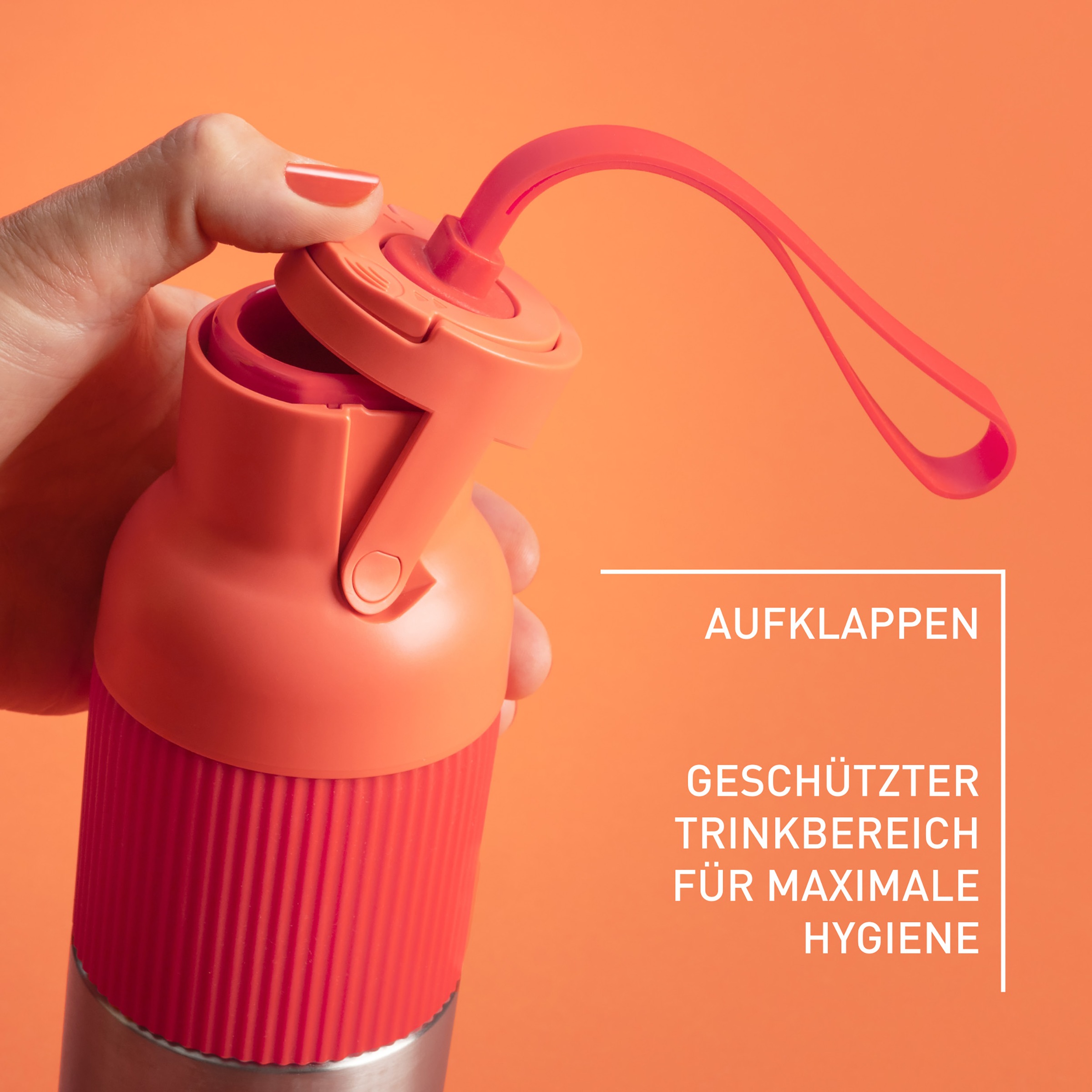 Emsa Isolierflasche "beYou Flip" mit Flip-Verschluss und Trageband, 100% di günstig online kaufen