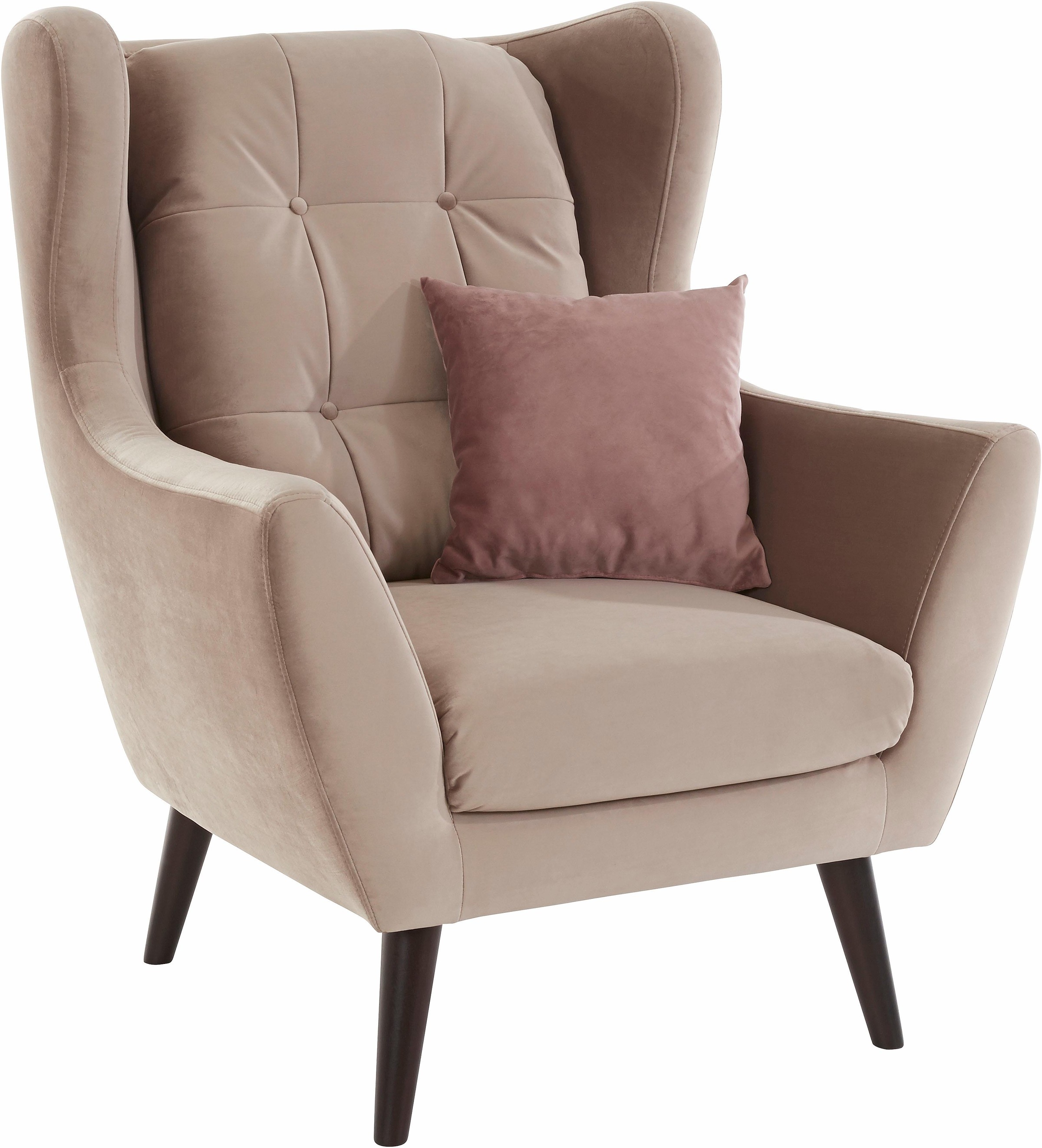 Home affaire Ohrensessel "Hemmink, Sessel, Loungesessel" mit Knopfheftung günstig online kaufen