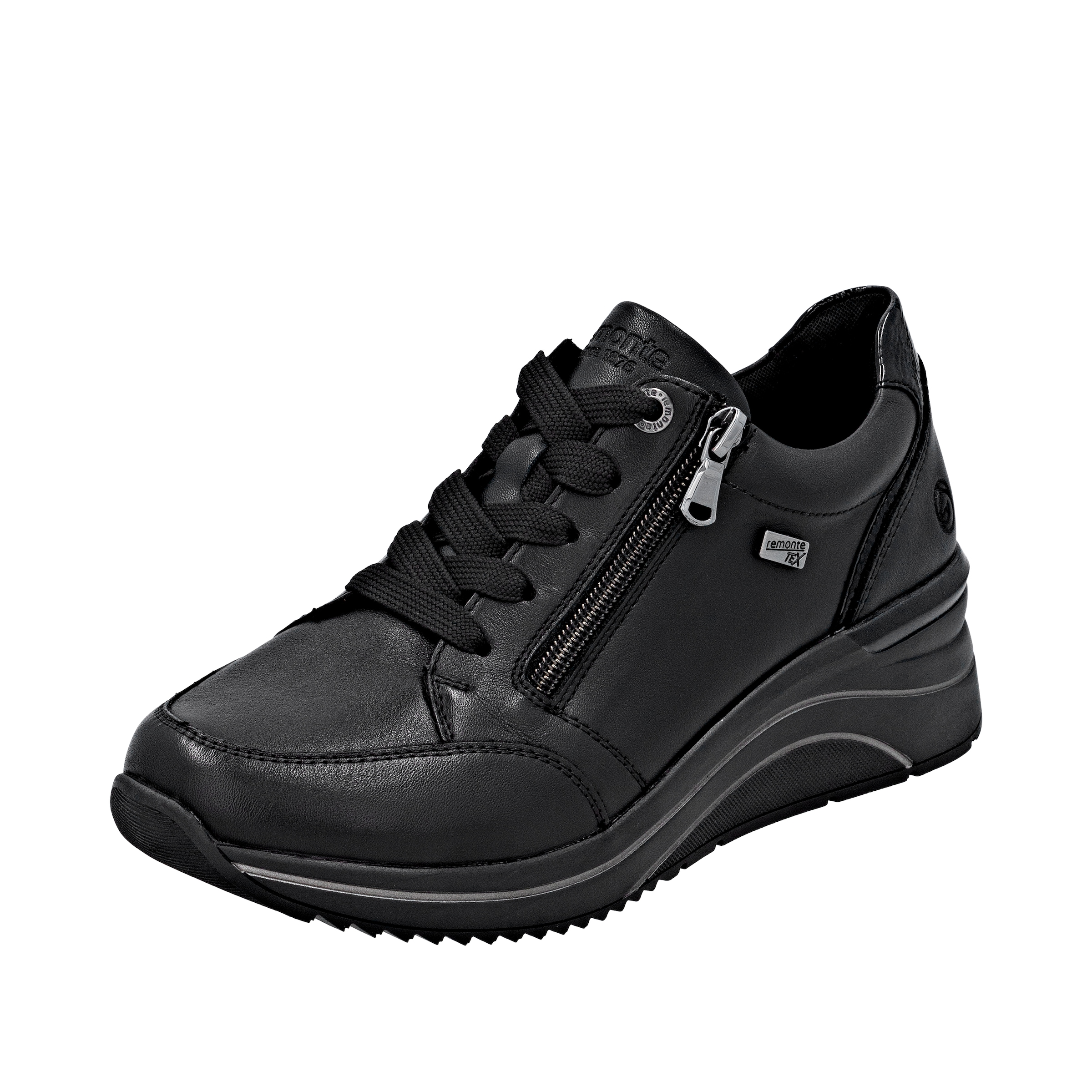 Remonte Keilsneaker, Freizeitschuh, Halbschuh, Schnürschuh mit goldfarbenem günstig online kaufen