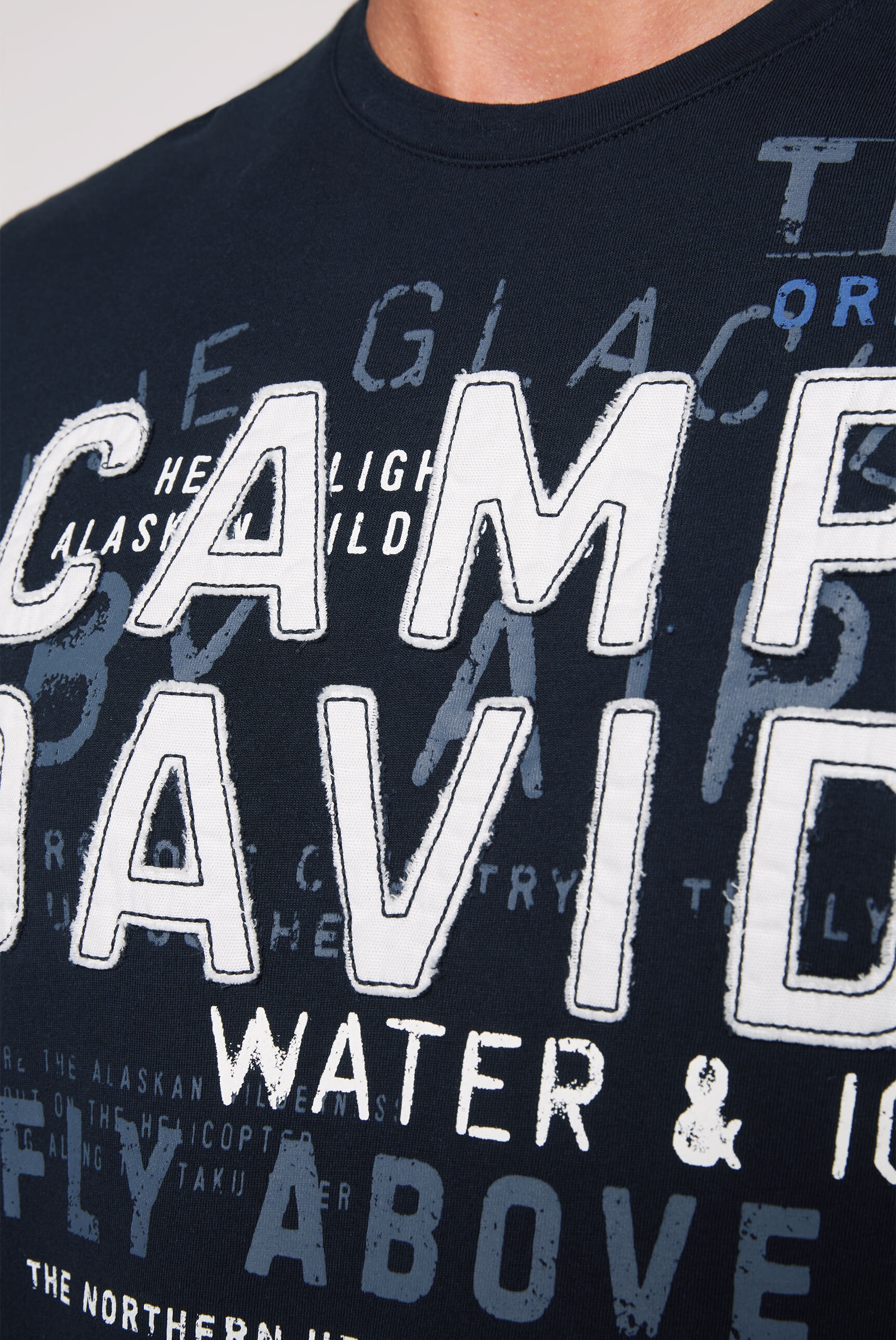 CAMP DAVID Langarmshirt, aus Baumwolle