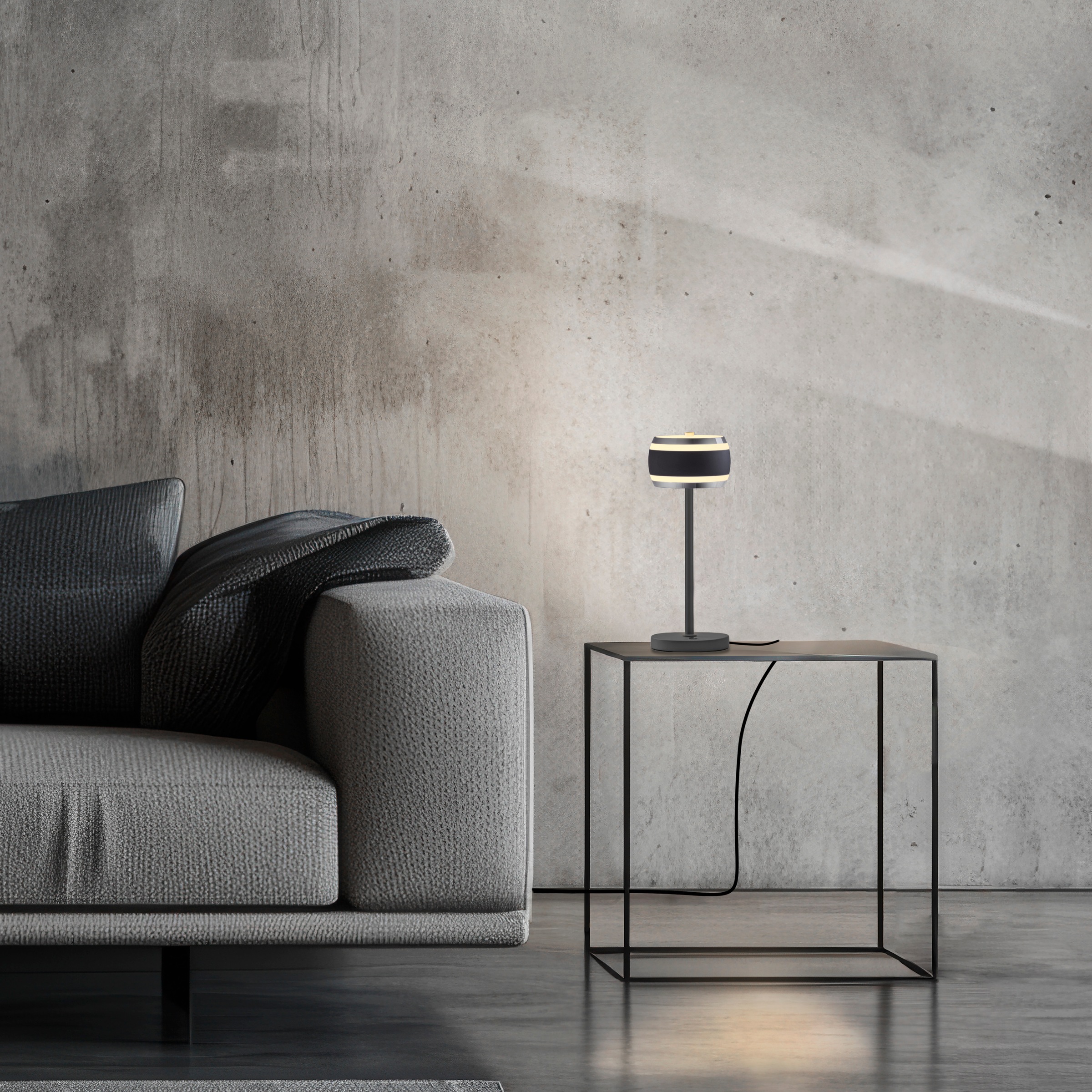 Neuhaus PURE LED Tischleuchte »PURE Falling Rings« LED-Board 1 Stk. warmweiß - kaltweiß Akkubetrieben, CCT, stufenlos dimmbar über Touchdimmer