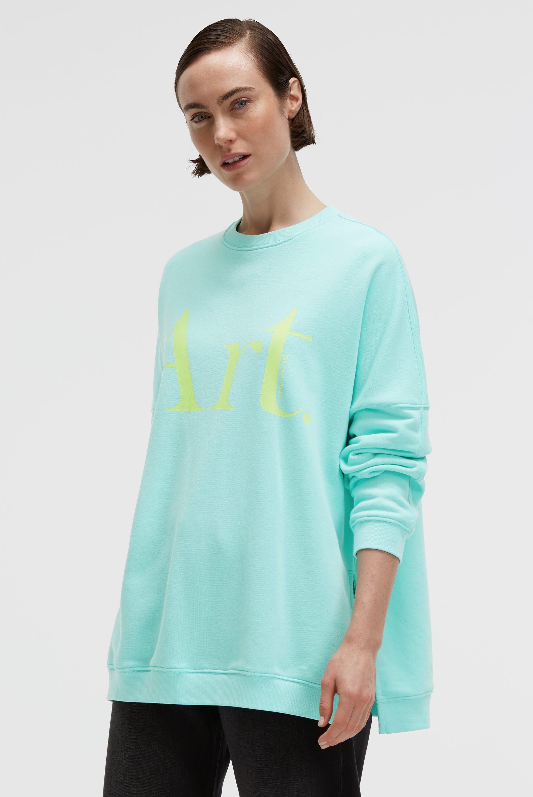 SENSES.THE LABEL Sweater , mit Seitenschlitze
