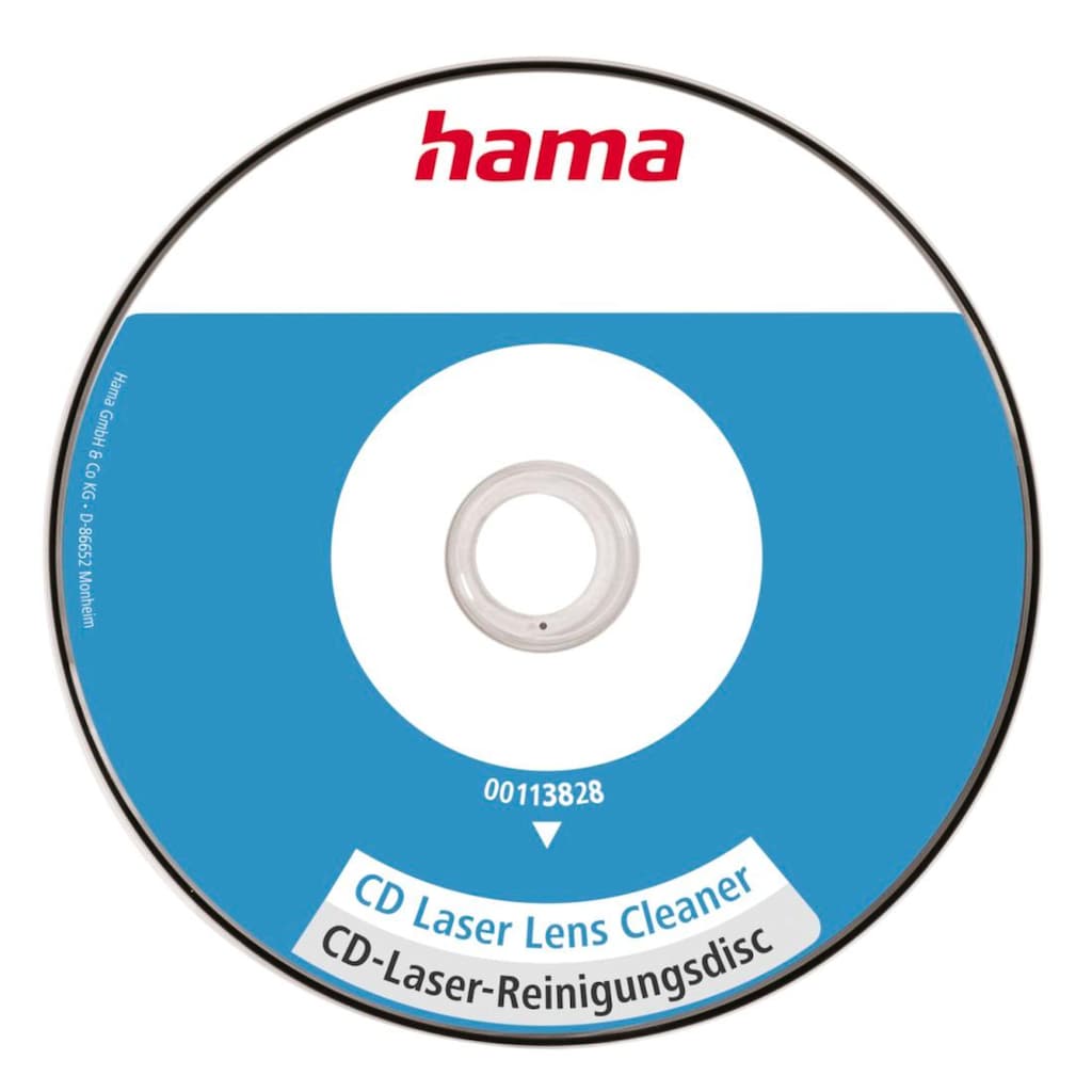 Hama Reinigungs-CD »CD Laser Reinigungsdisk, mit Reinigungsflüssigkeit, einzeln verpackt«