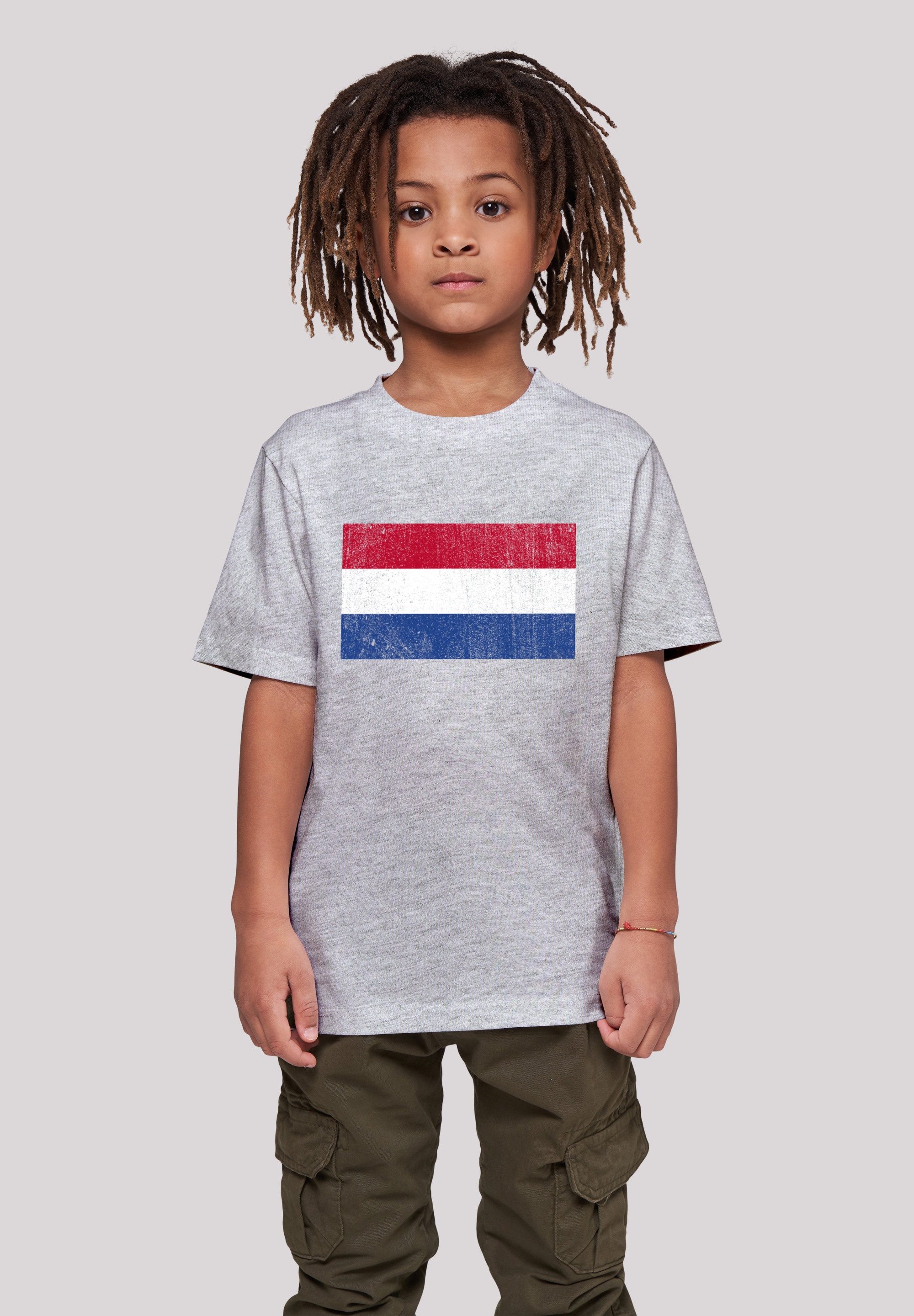 F4NT4STIC T-Shirt Holland kaufen Print BAUR | Flagge »Netherlands online NIederlande distressed«