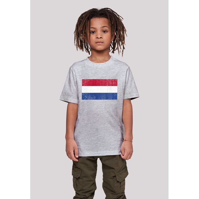 F4NT4STIC T-Shirt »Netherlands NIederlande Holland Flagge distressed«, Print  online kaufen | BAUR