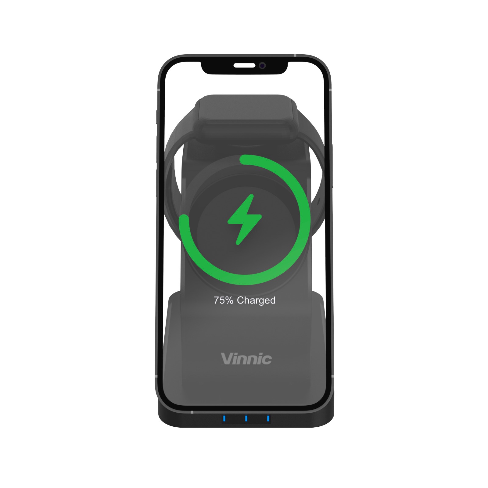 Vinnic Wireless Charger »ONTAKE 3-in-1 Magnetic Wireless Charging Dock«