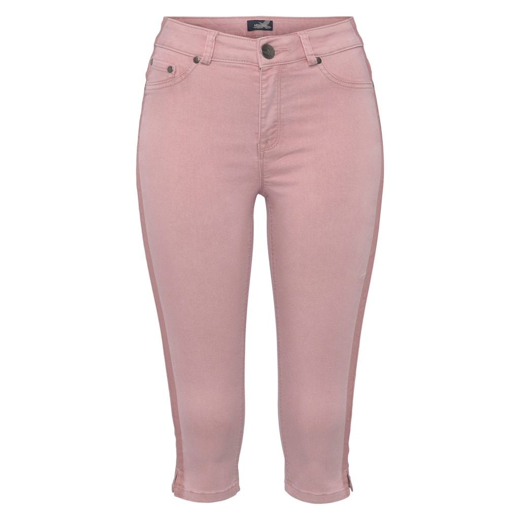 Arizona Caprijeans »Ultra Stretch«, High Waist mit seitlichem Streifen