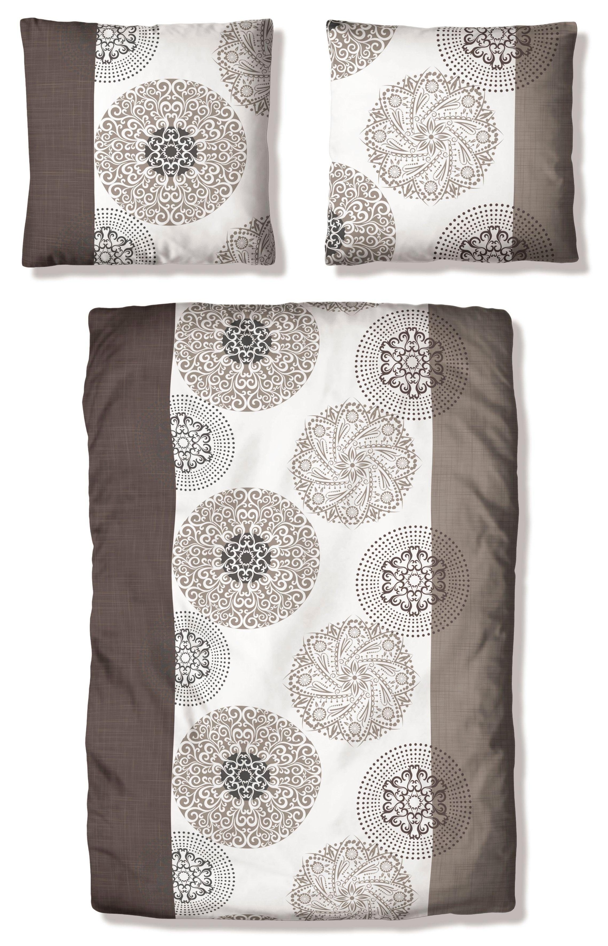 my home Bettwäsche "Cison in Gr. 135x200 oder 155x220 cm" 2 tlg. florale Be günstig online kaufen