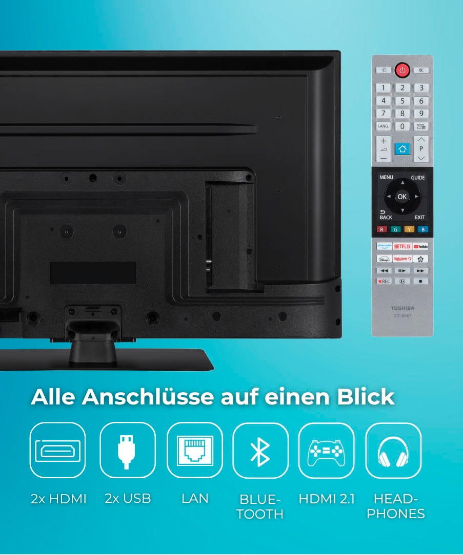 Toshiba QLED-Fernseher »32QV3F63DA« 80 cm/32 ″ Full HD Smart-TV