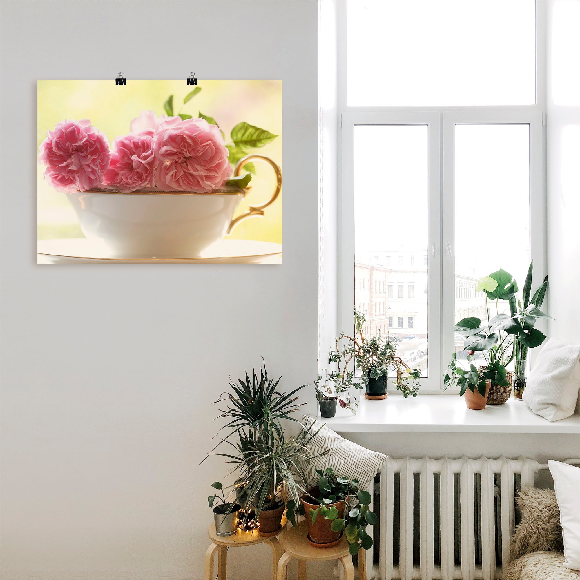 Artland Wandbild »Vintage Rosen«, Blumen, (1 St.), als Leinwandbild, Poster, Wandaufkleber in verschied. Größen