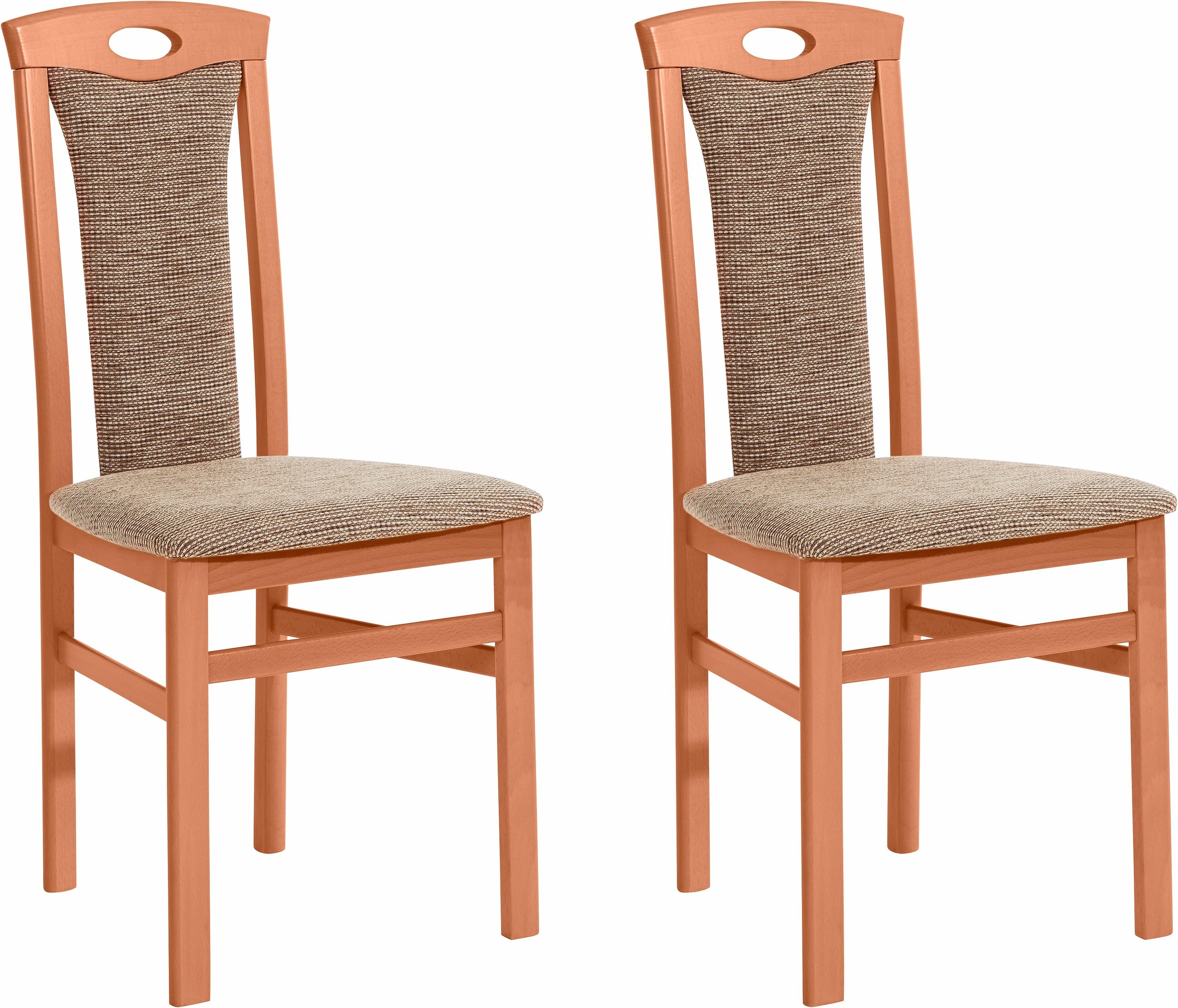 Home affaire 4-Fußstuhl "Kasia" (Set) 2 Stk. Struktur günstig online kaufen