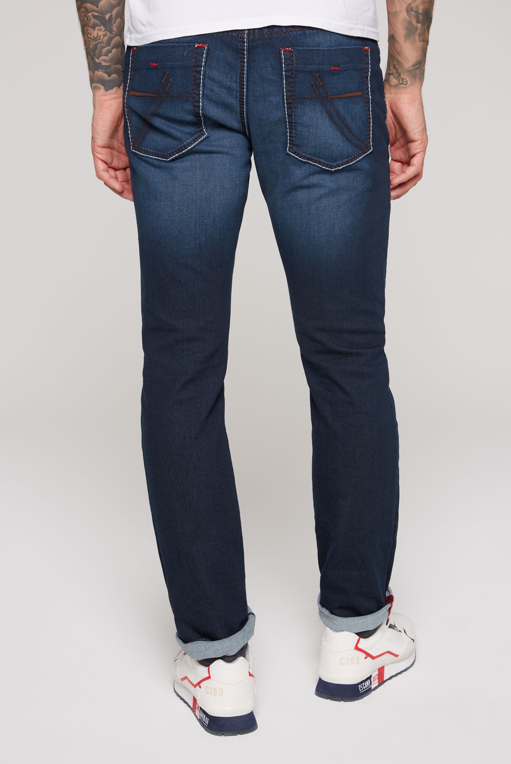 CAMP DAVID Regular-fit-Jeans, mit breiten Nähten