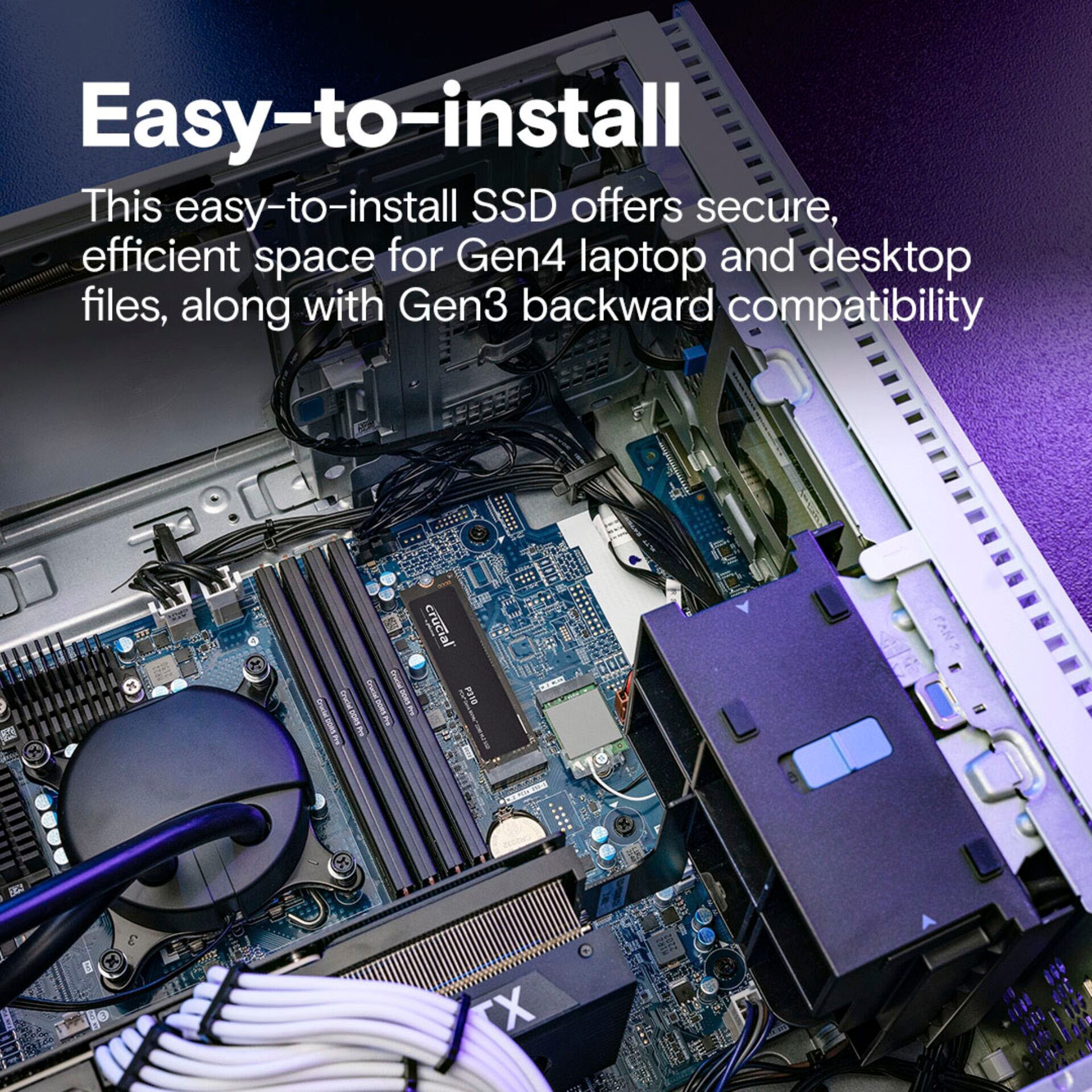 Crucial SSD-Festplatte »P310 Gen4 2280 2TB« 2000 GB Anschluss M.2 (2880)