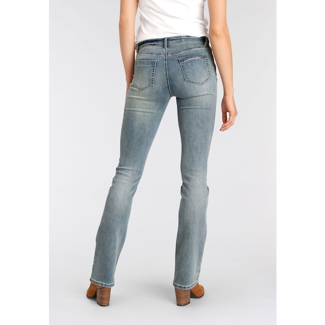 Arizona Bootcut-Jeans »Ultra-Stretch«, Mid-Waist kaufen | BAUR