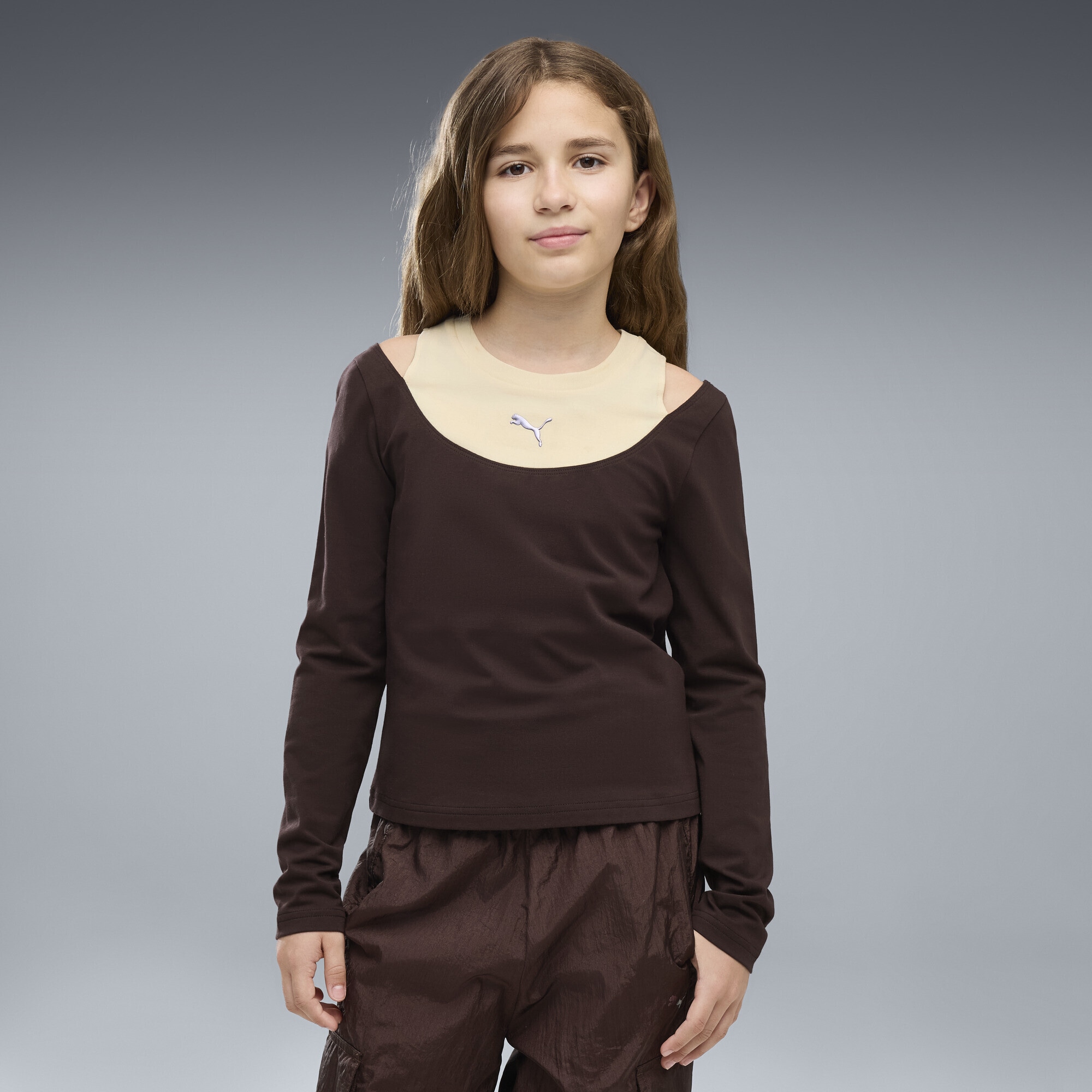 PUMA T-Shirt »Midnight Shadow Slim Langarmshirt Mädchen«