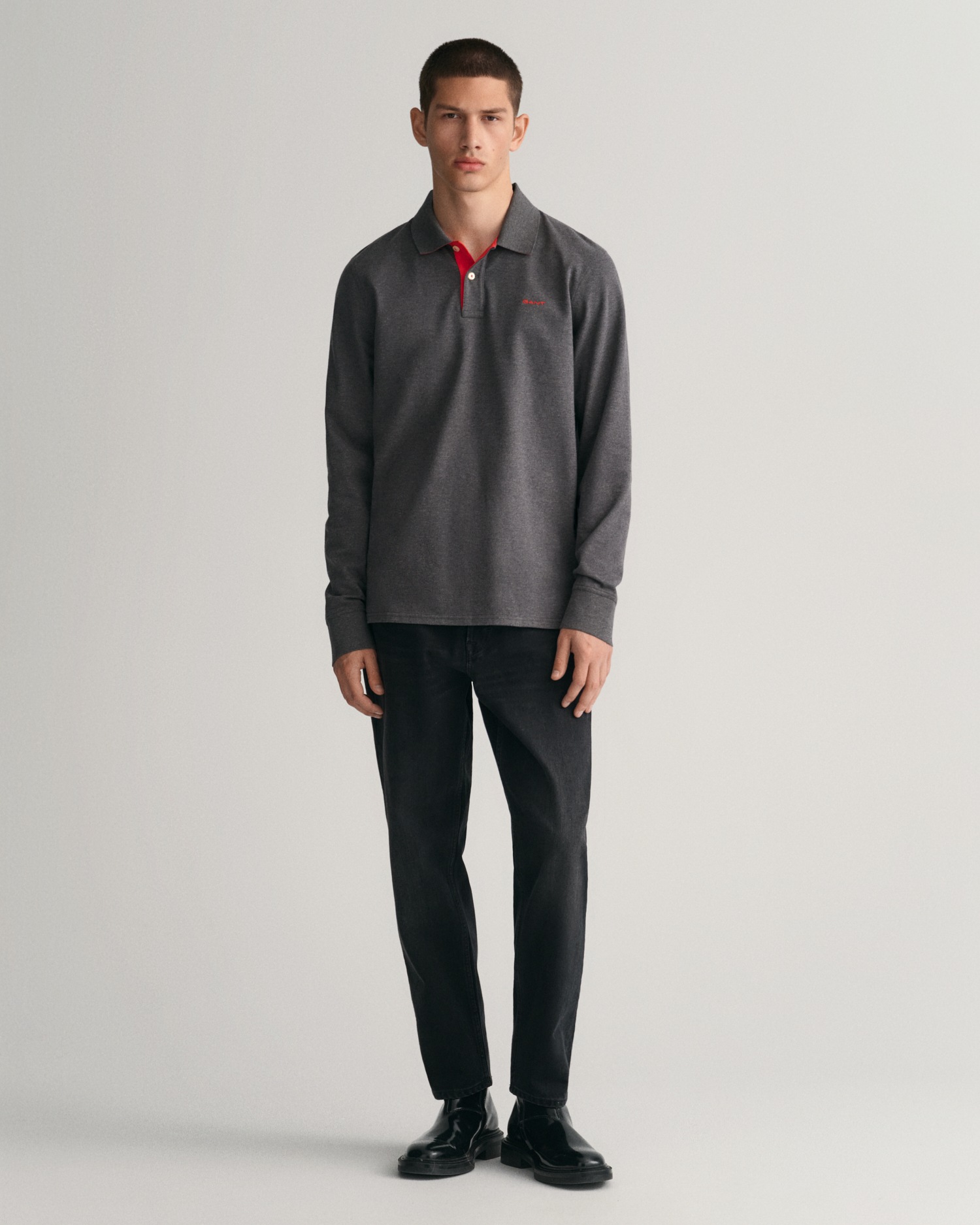 Gant Poloshirt »REG CONTRAST PIQUE LS POLO«, mit kontrastfarbenen Einsätzen