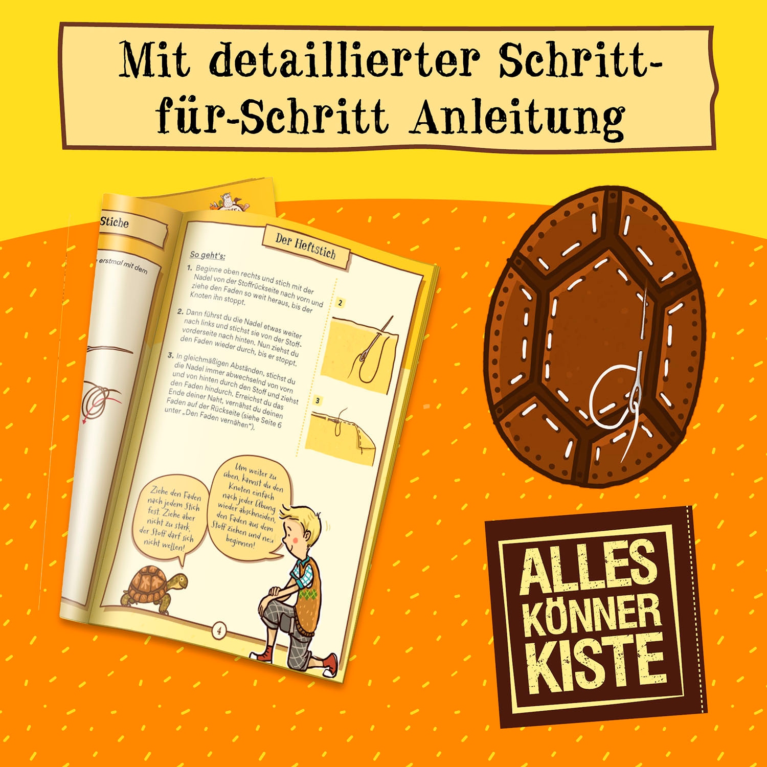 Kosmos Kreativset »AllesKönnerKiste - Die Schule der magischen Tiere Nähspaß Henrietta«