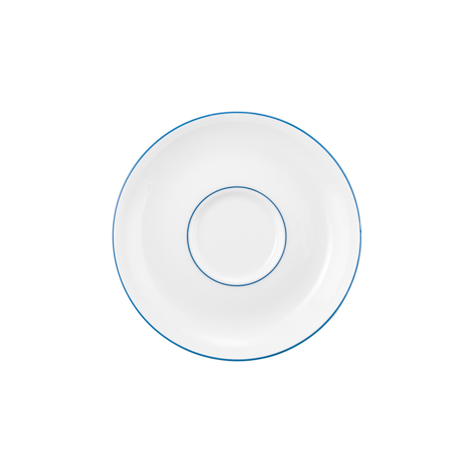 Seltmann Weiden Teeservice »Teeservice 18-teilig Sonate Blue Lines, Teetassen, Untertassen, Teller« Teetassen, Untertassen, Teller, weiß, blau