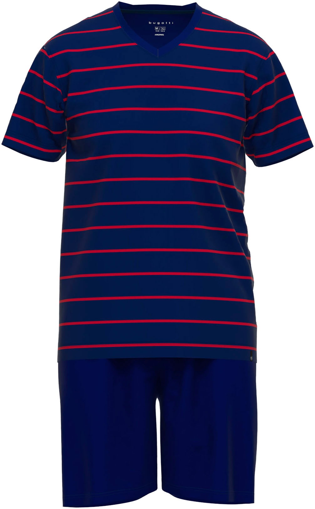 bugatti Shorty, 2 Stk. V-Ausschnitt, Langarm, lange Hose, Streifendesign, B günstig online kaufen