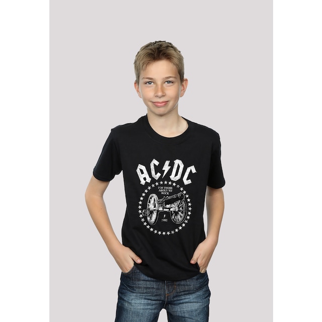 F4NT4STIC T-Shirt »ACDC We Salute You Kanone für Kinder & Herren«, Print  online bestellen | BAUR