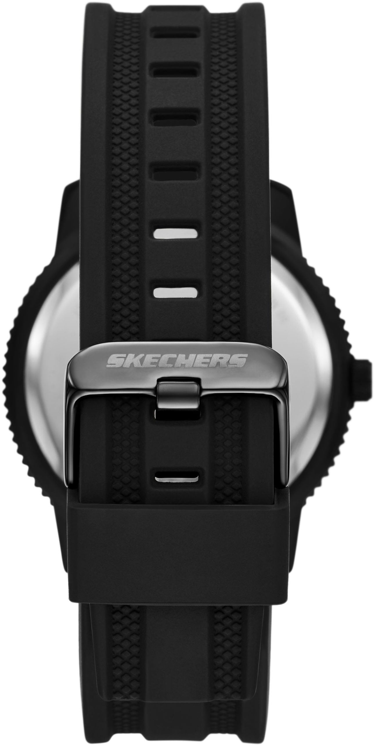 Skechers Quarzuhr »LACHMAN«, Armbanduhr, Herrenuhr, Silikonarmband, analog, Tag