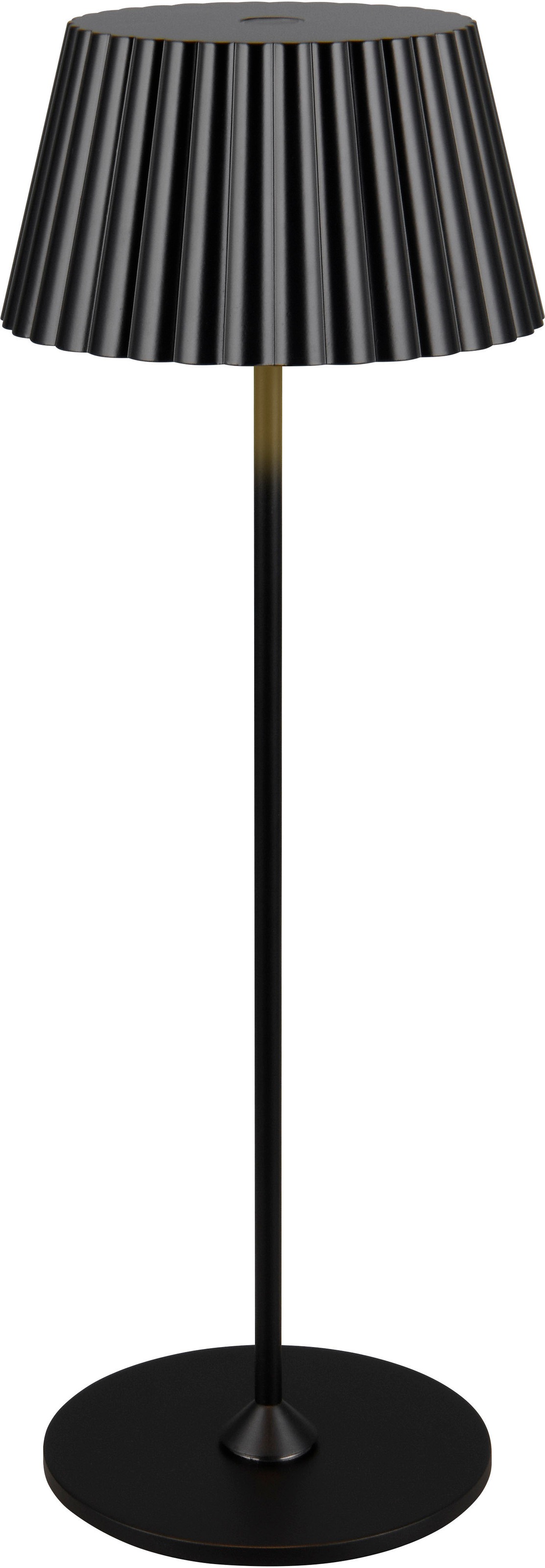 REALITY Leuchten LED Außen-Tischleuchte »SUAREZ« LED-Board 1 Stk. Warmweiß Outdoor Akku Tischlampe inkl Ladestation USB-C, Touch-Dimmer Höhe 39cm