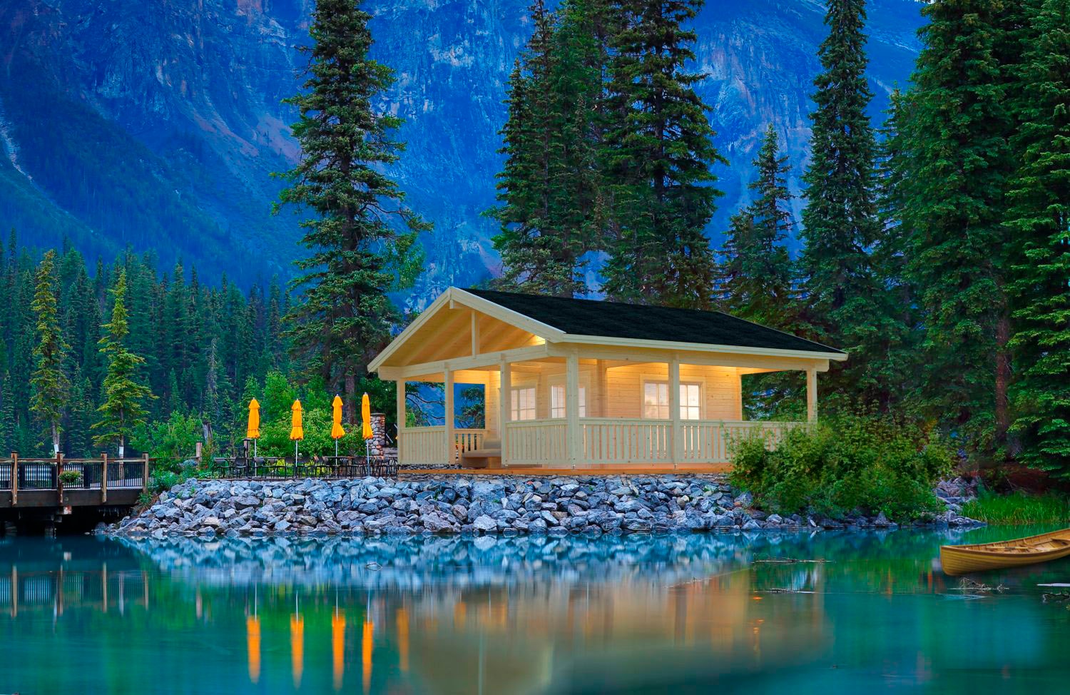 Palmako Gartenhaus »Ferienhaus Agneta«, inklusive Fußboden