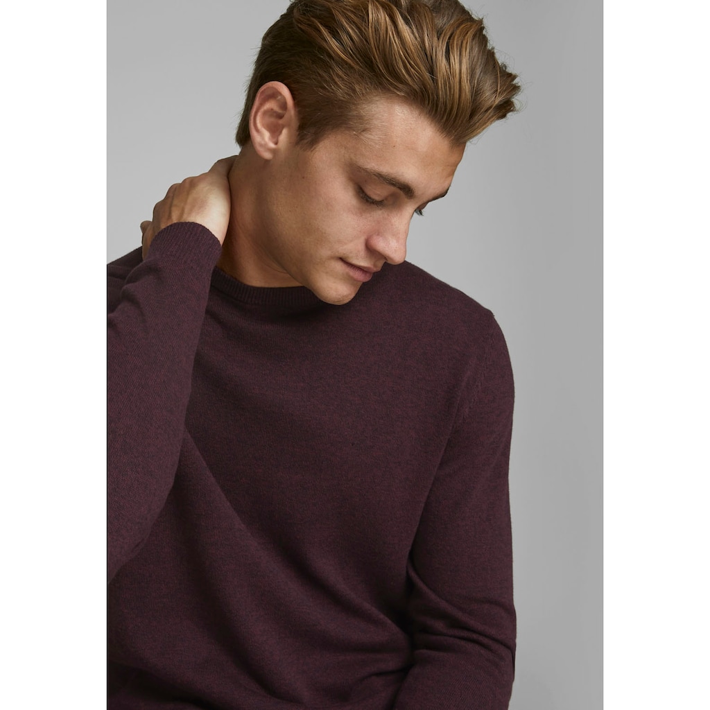 Jack & Jones Rundhalspullover »BASIC KNIT CREW NECK«