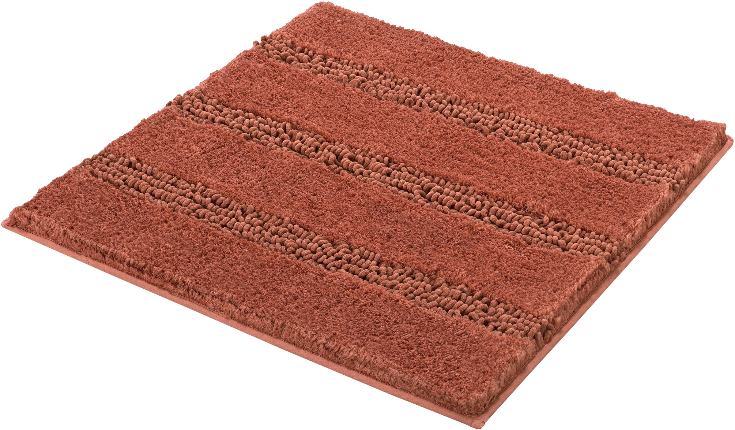 Kleine Wolke Badematte "Monrovia, Badvorleger, Badezimmer Teppich" Höhe 23 mm rutschhemmend beschichtet fußbodenheizungsgeeignet Badteppich, Uni Farben, gestreift, aus Mikrofaser, waschbar